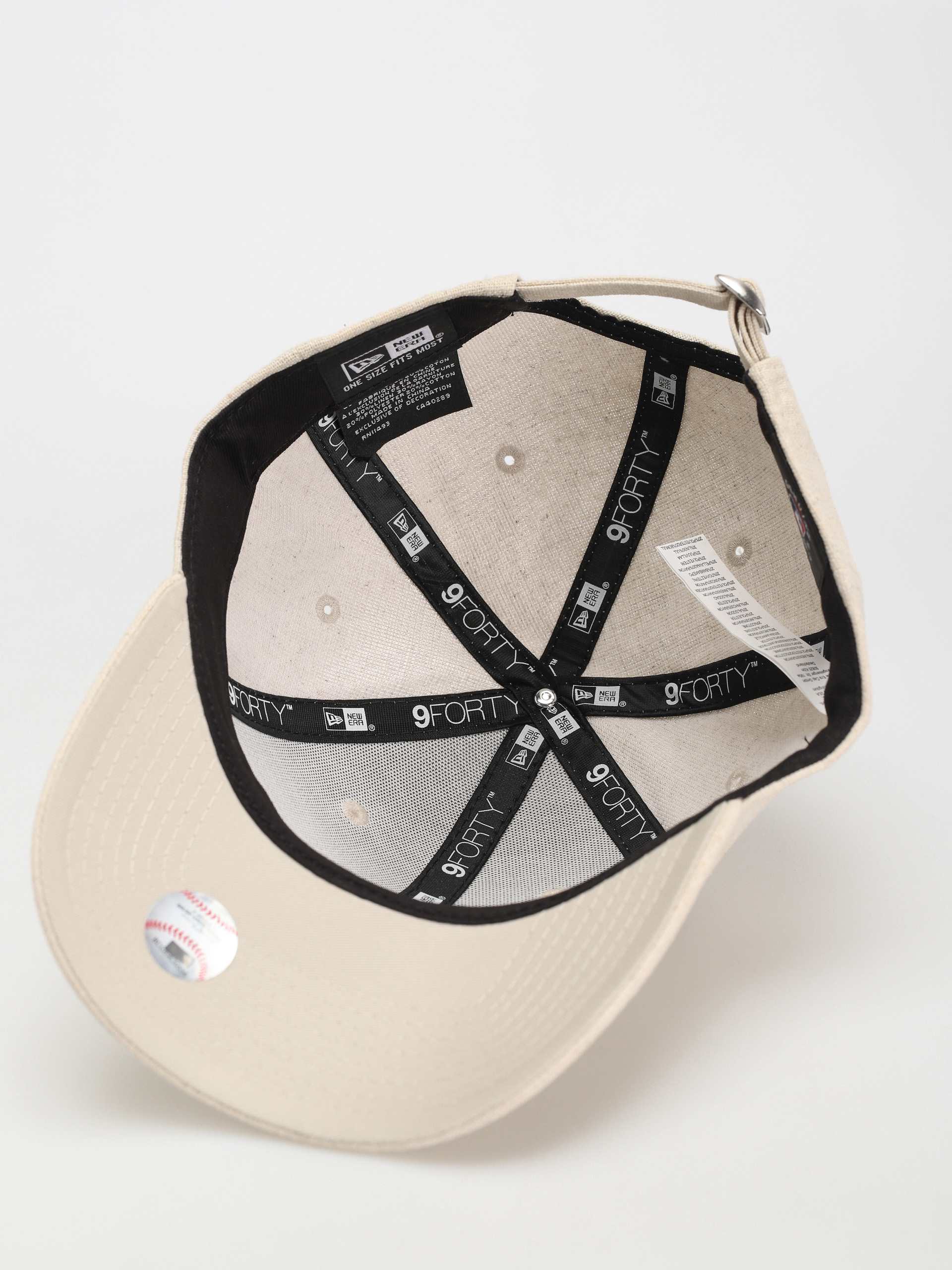 Kšiltovka  New Era Linen 9Forty New York Yankees (stone/white)