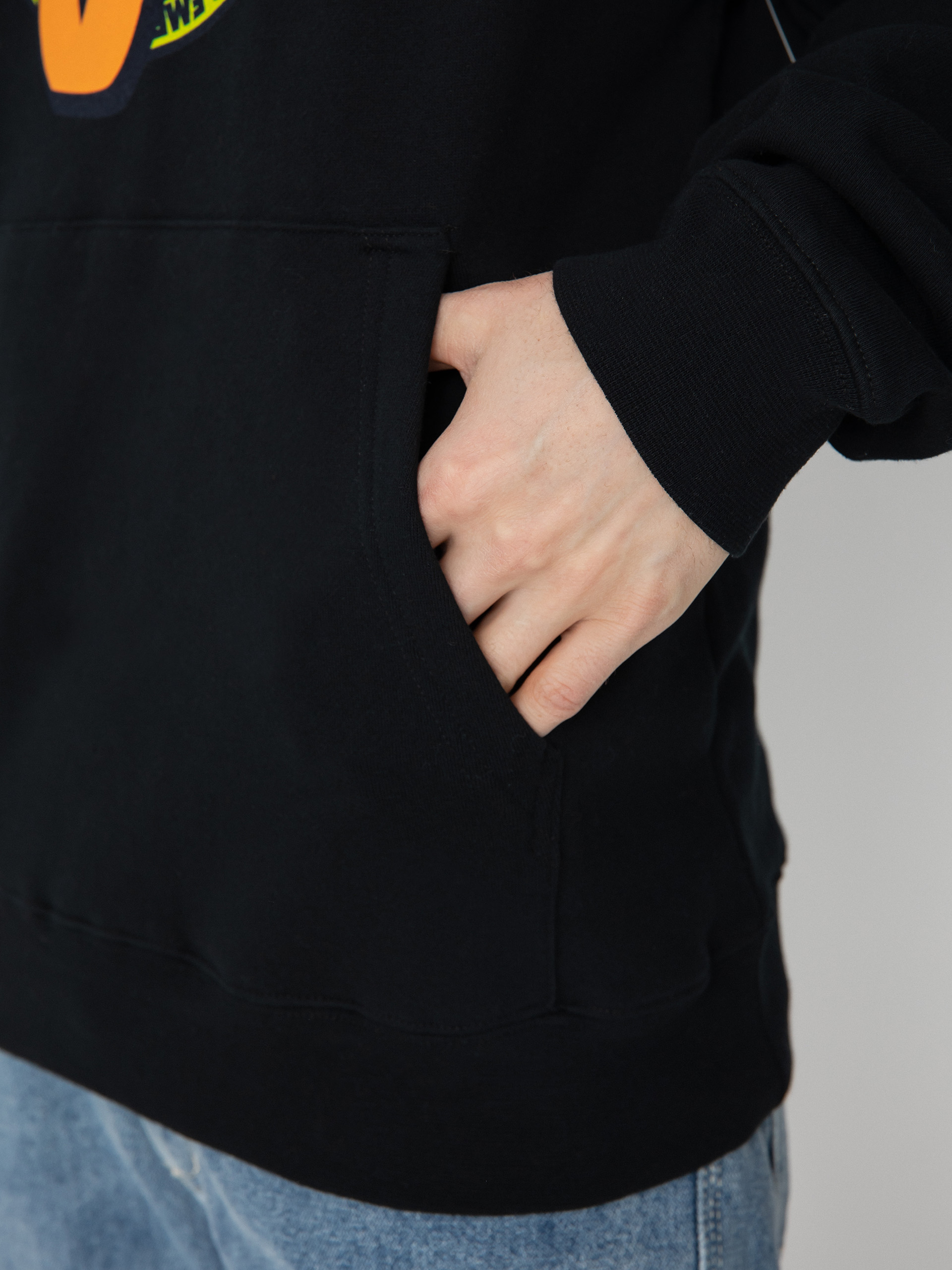 Mikina s kapucí Emerica Oj Circle HD (black)