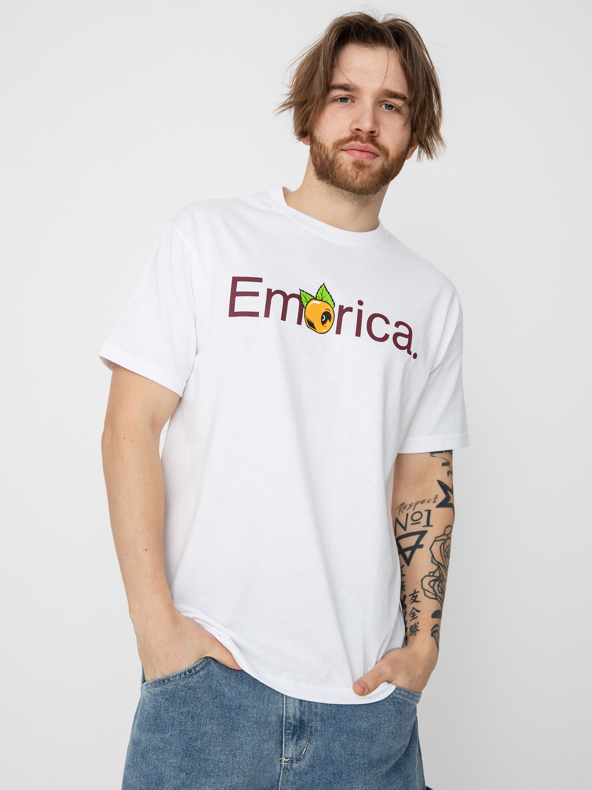 Tričko Emerica Pure Oj (white)