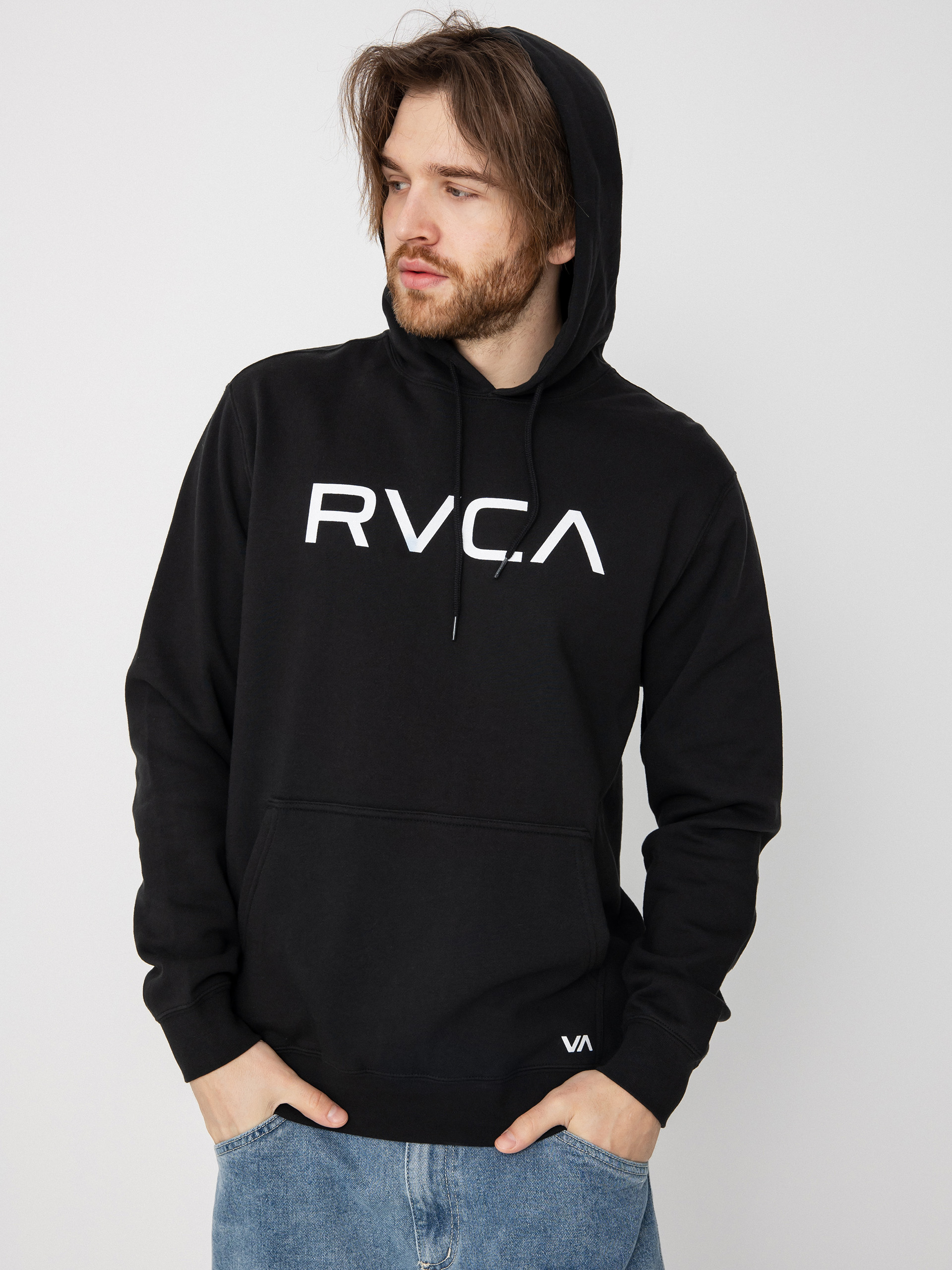 Mikina s kapucí RVCA Big Rvca HD (black)