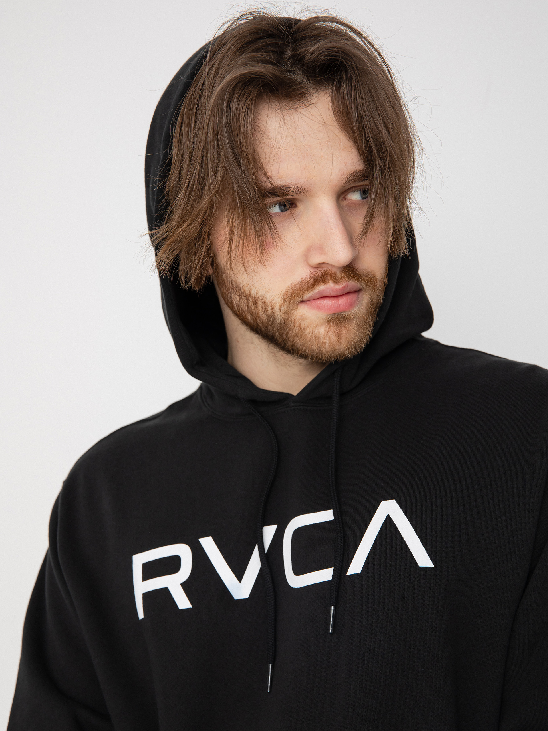 Mikina s kapucí RVCA Big Rvca HD (black)