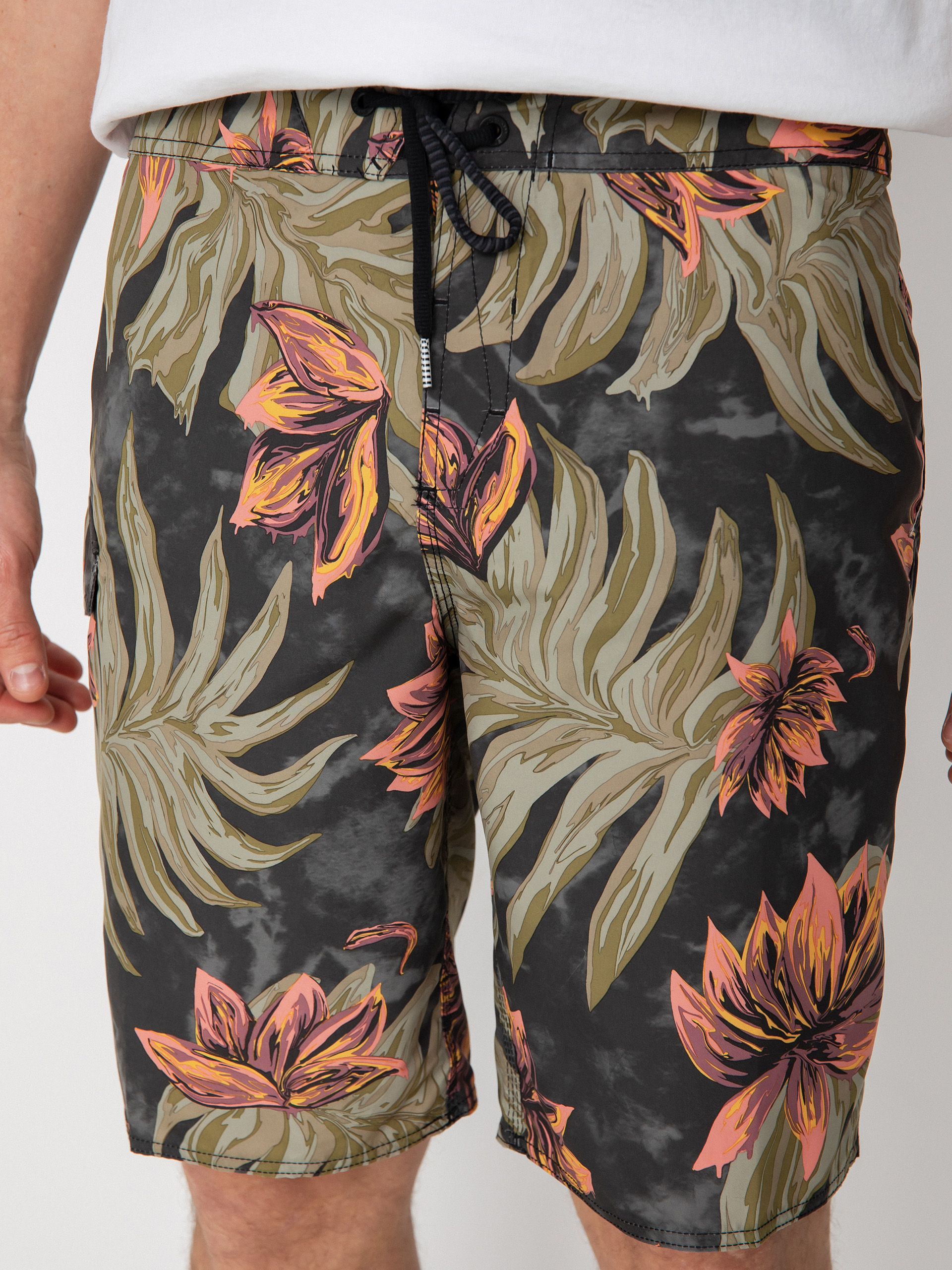 Plážové kraťasy Volcom Mod Polydactal 20 (rinsed black)