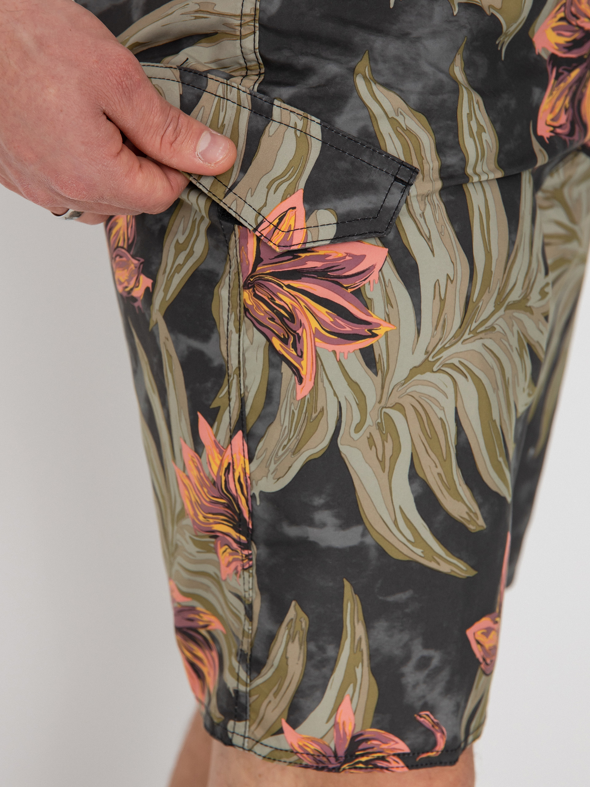 Plážové kraťasy Volcom Mod Polydactal 20 (rinsed black)