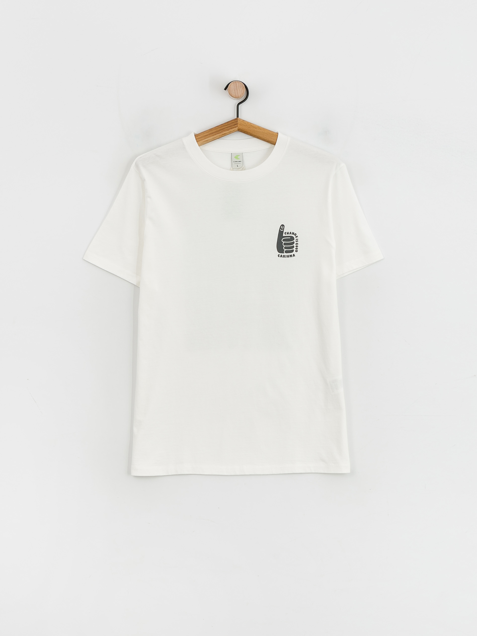 Tričko Cariuma Change Is Good (white)