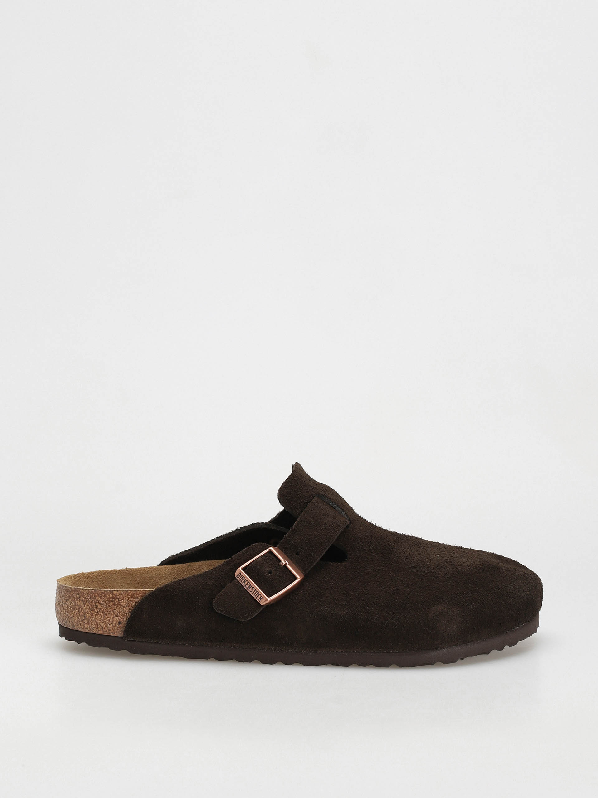 Plážovky Birkenstock Boston Suede Regular (mocha)