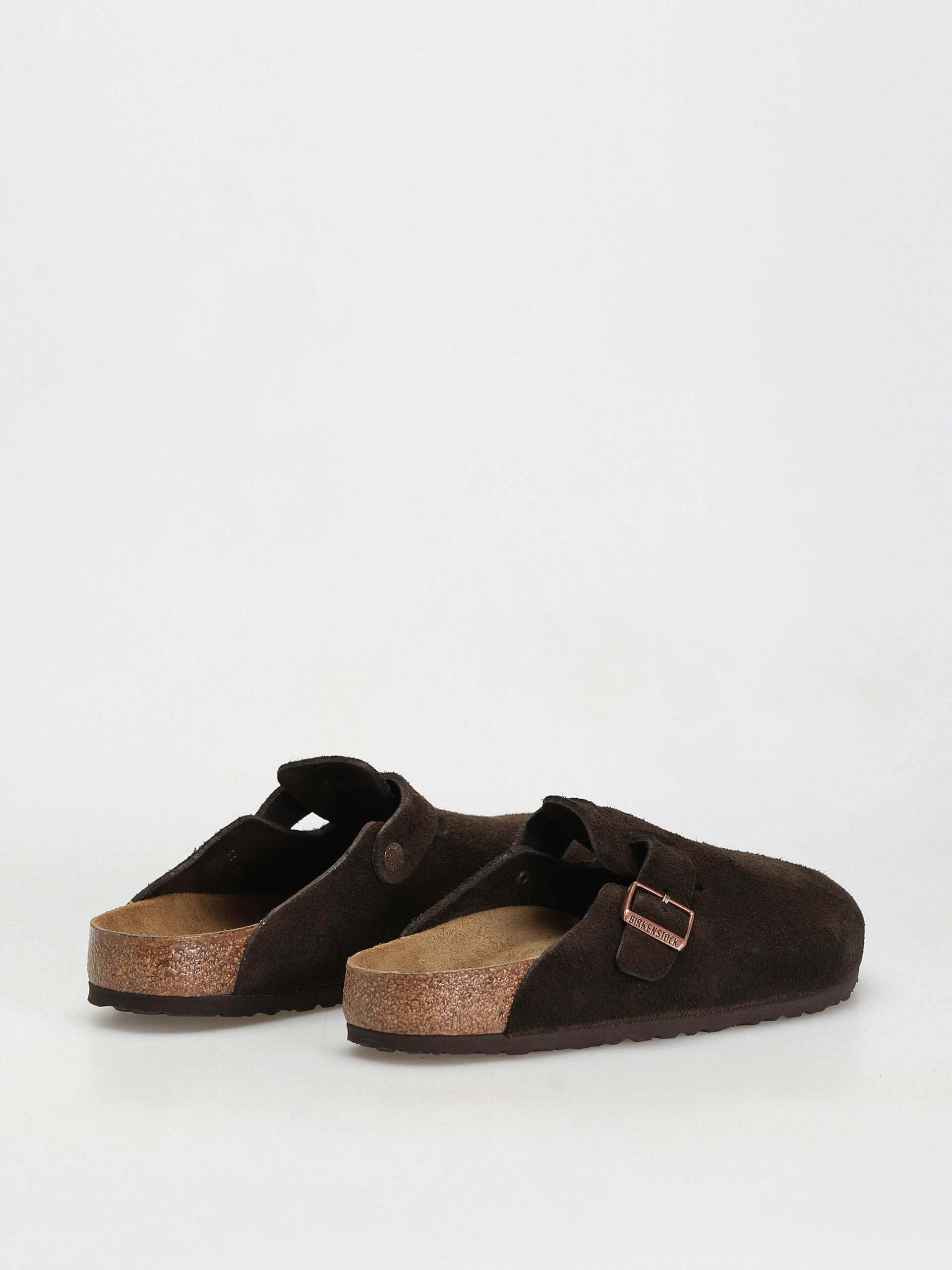 Plážovky Birkenstock Boston Suede Regular (mocha)