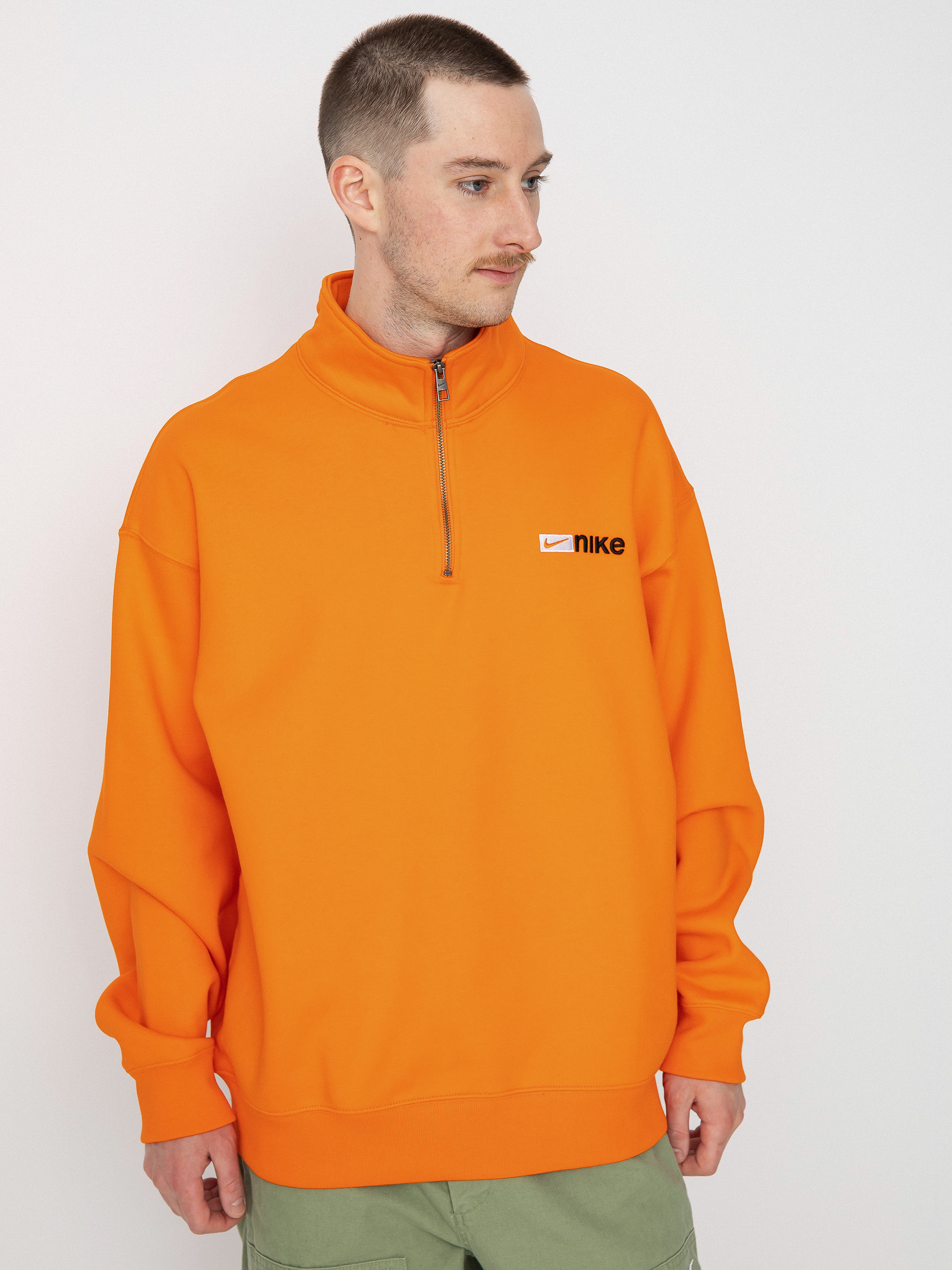 Mikina Nike SB Half Zip Y2K Logo (safety orange)