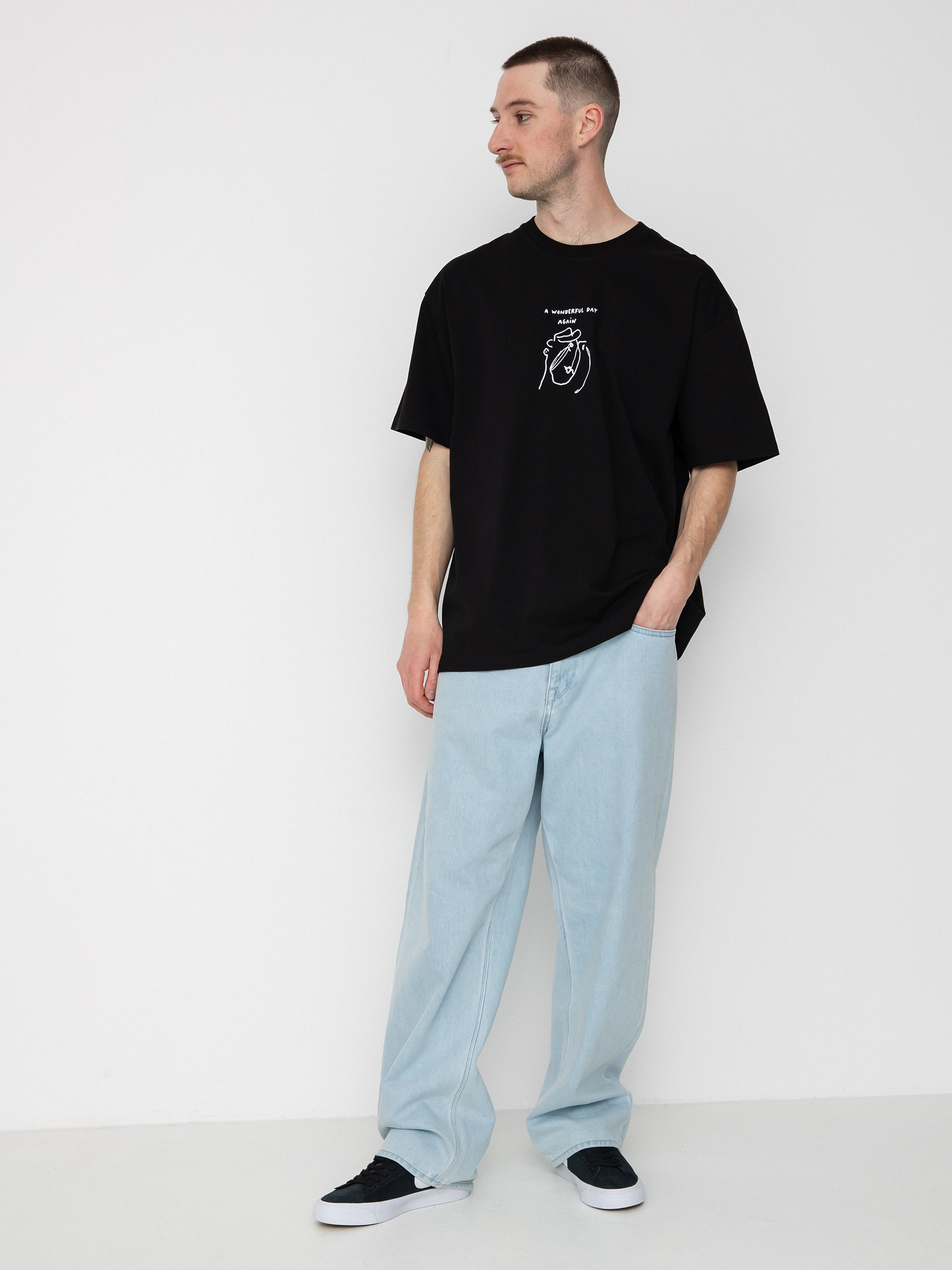 Tričko Polar Skate Wonderful Day (black)