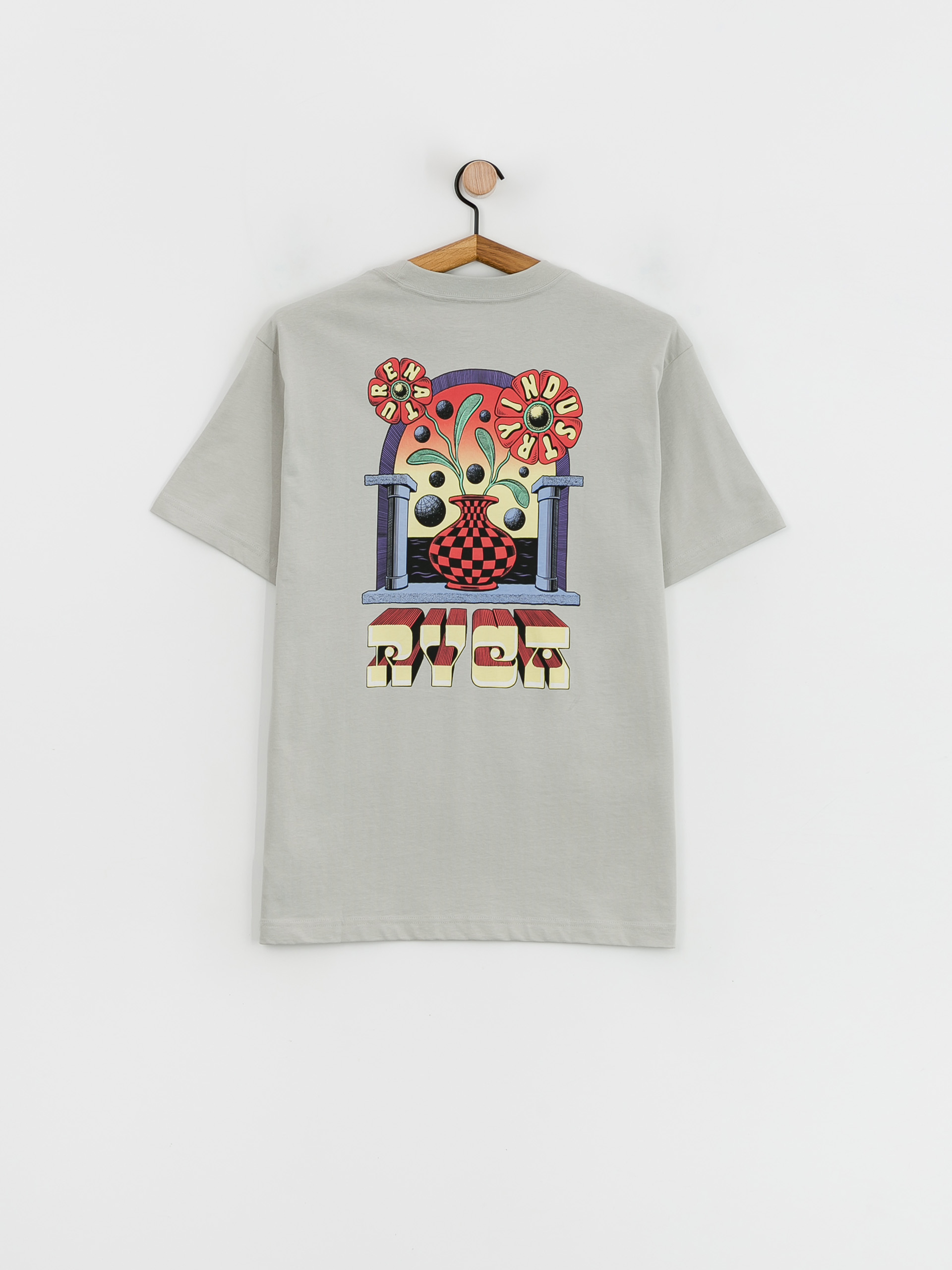 Tričko RVCA Portal (bright coral)