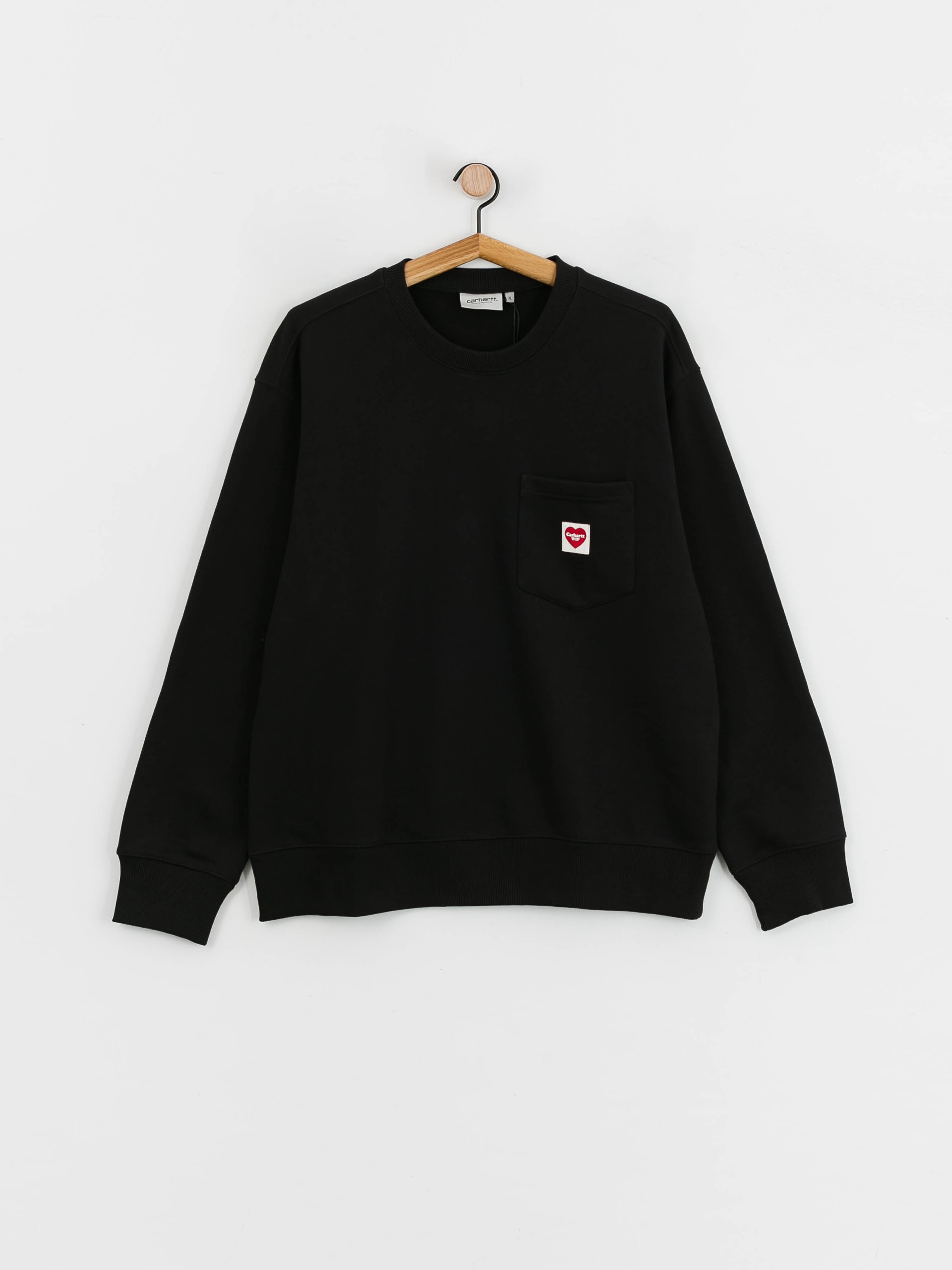 Mikina Carhartt WIP Heart Pocket (black)