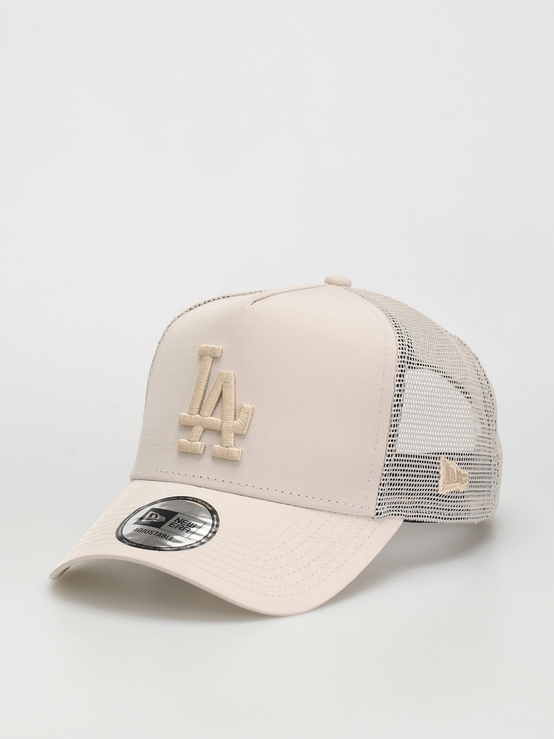 Kšiltovka  New Era Tech Ripstop Trucker Los Angeles Dodgers (stone)