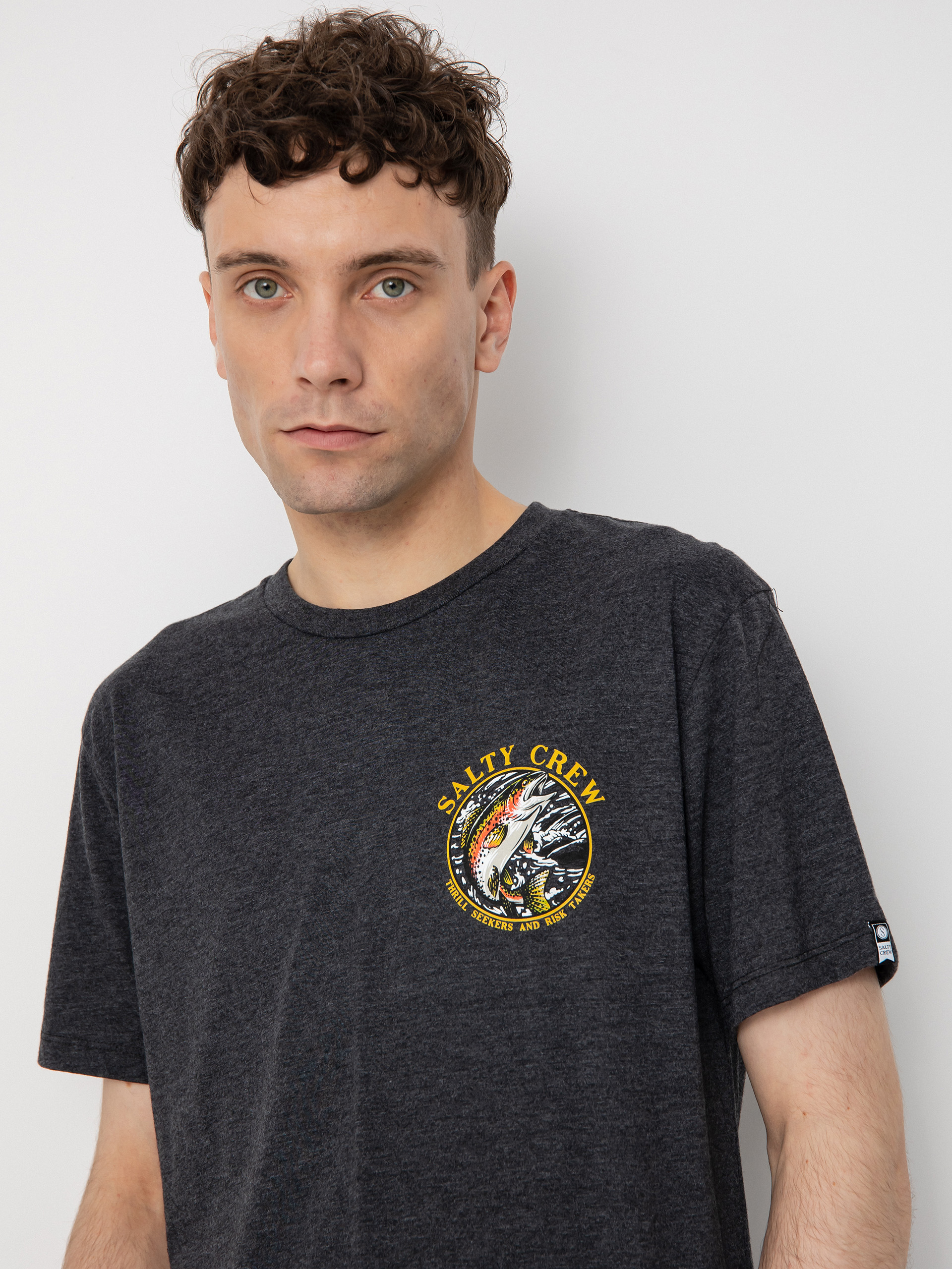 Tričko Salty Crew Rainbow (charcoal heather)