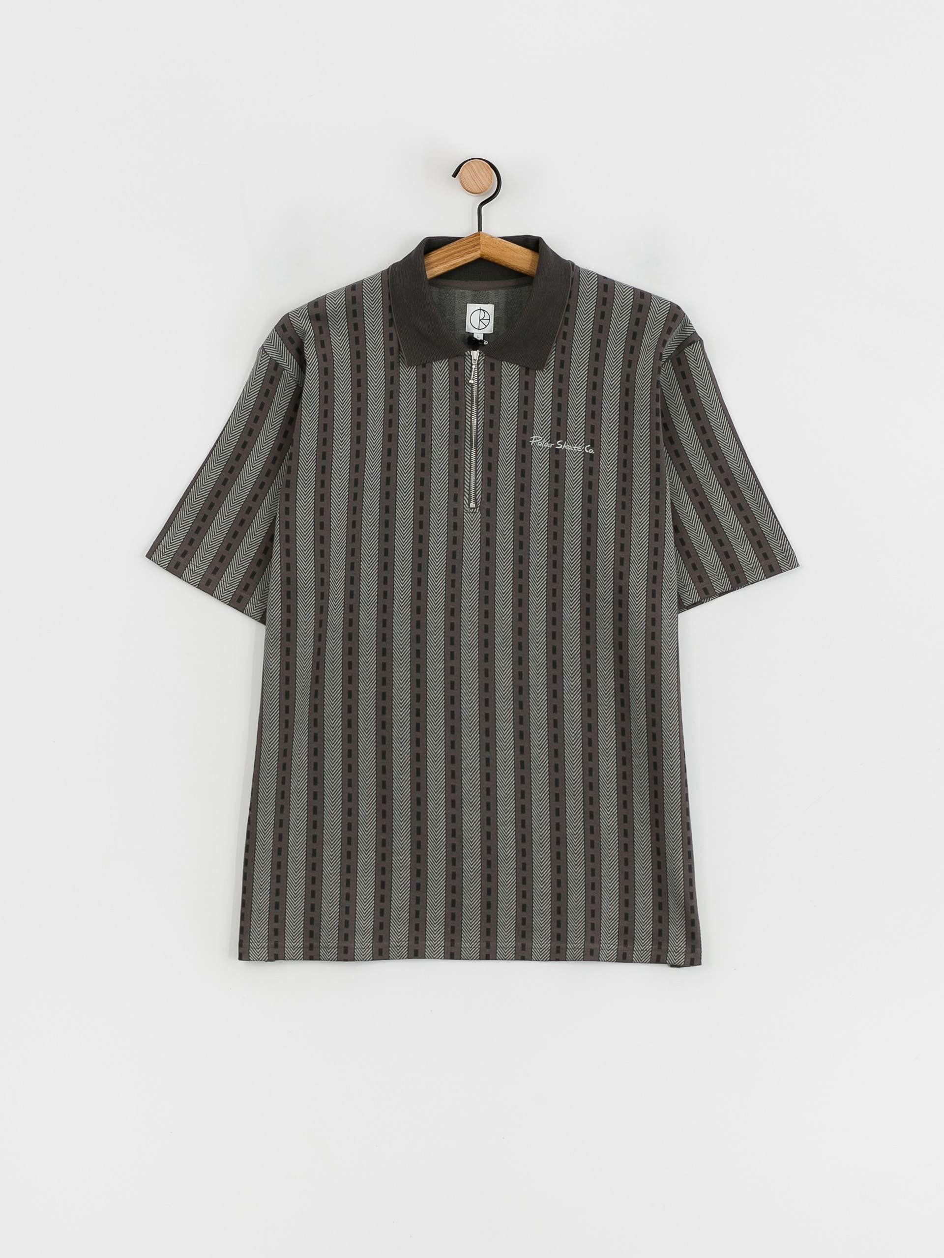 Polo tričko Polar Skate Road Zip (graphite)