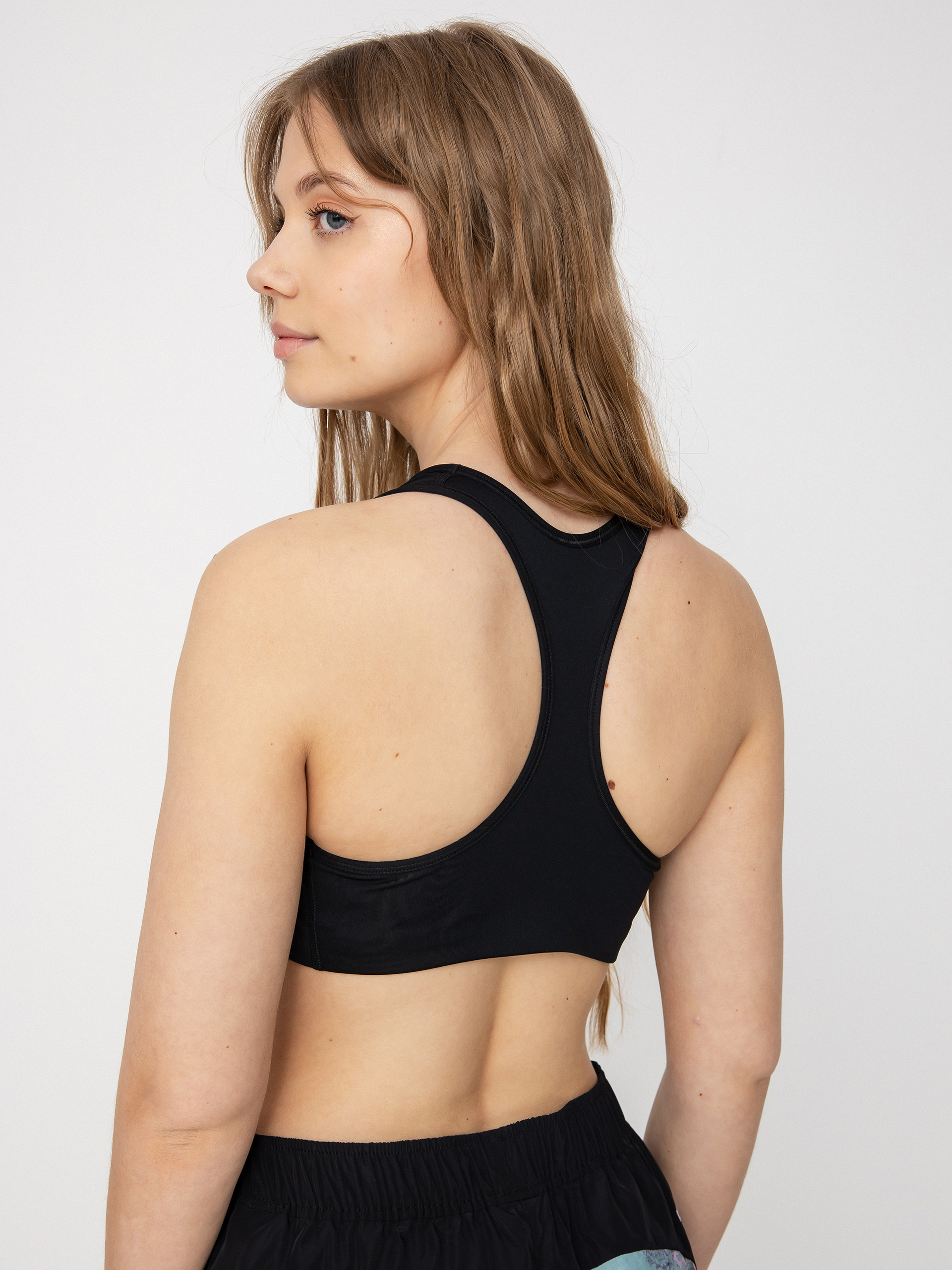 Sportovní podprsenka Nike SB Nike Swoosh Wmn (black/white/white)