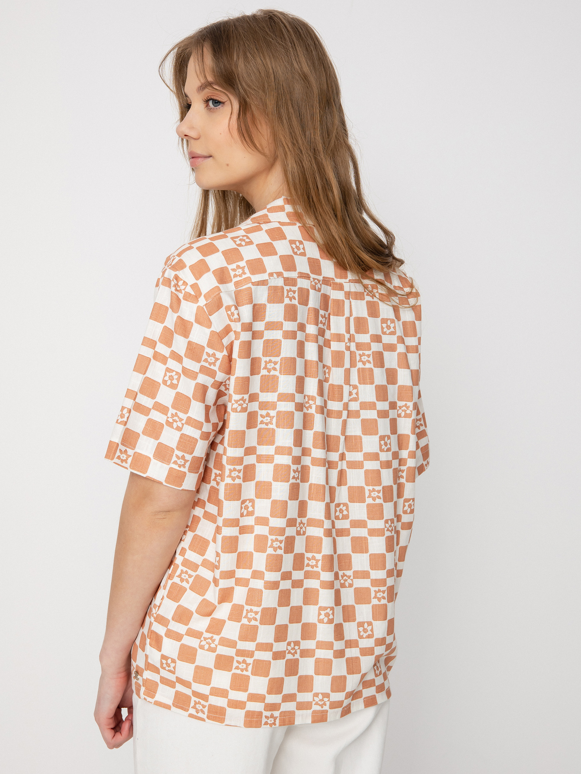 Košile Roxy Aloha Sunset Check Wmn (snow white sol power)