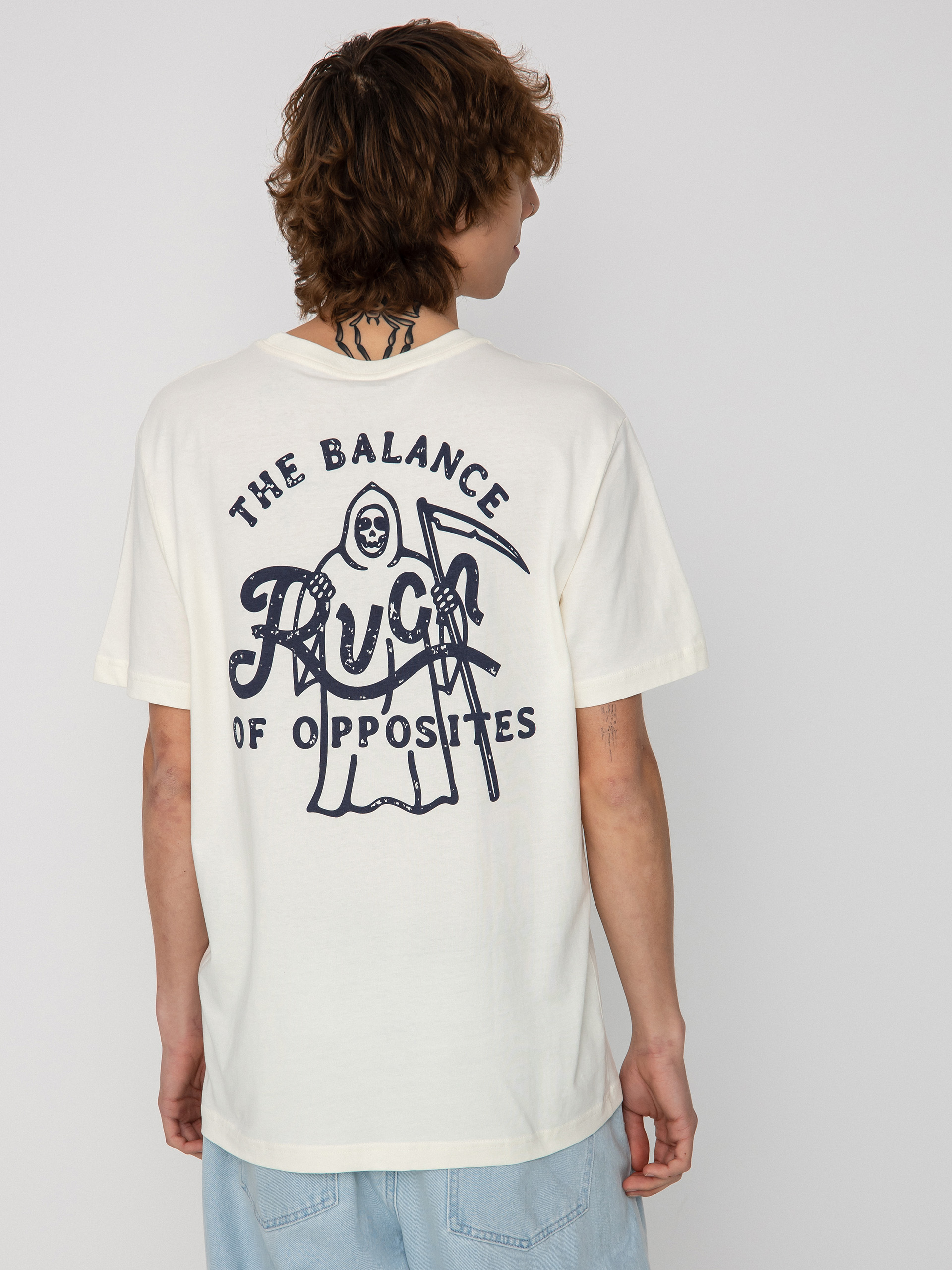 Tričko RVCA Parting Ways (antique white)