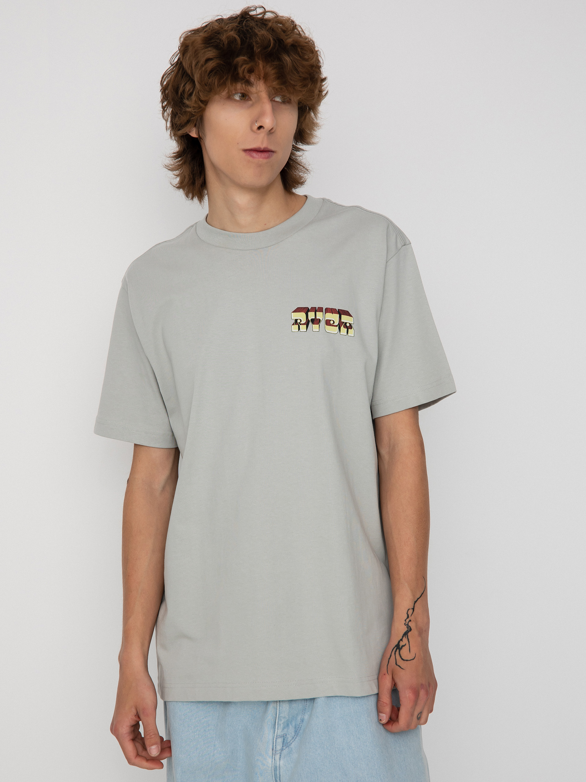 Tričko RVCA Portal (bright coral)