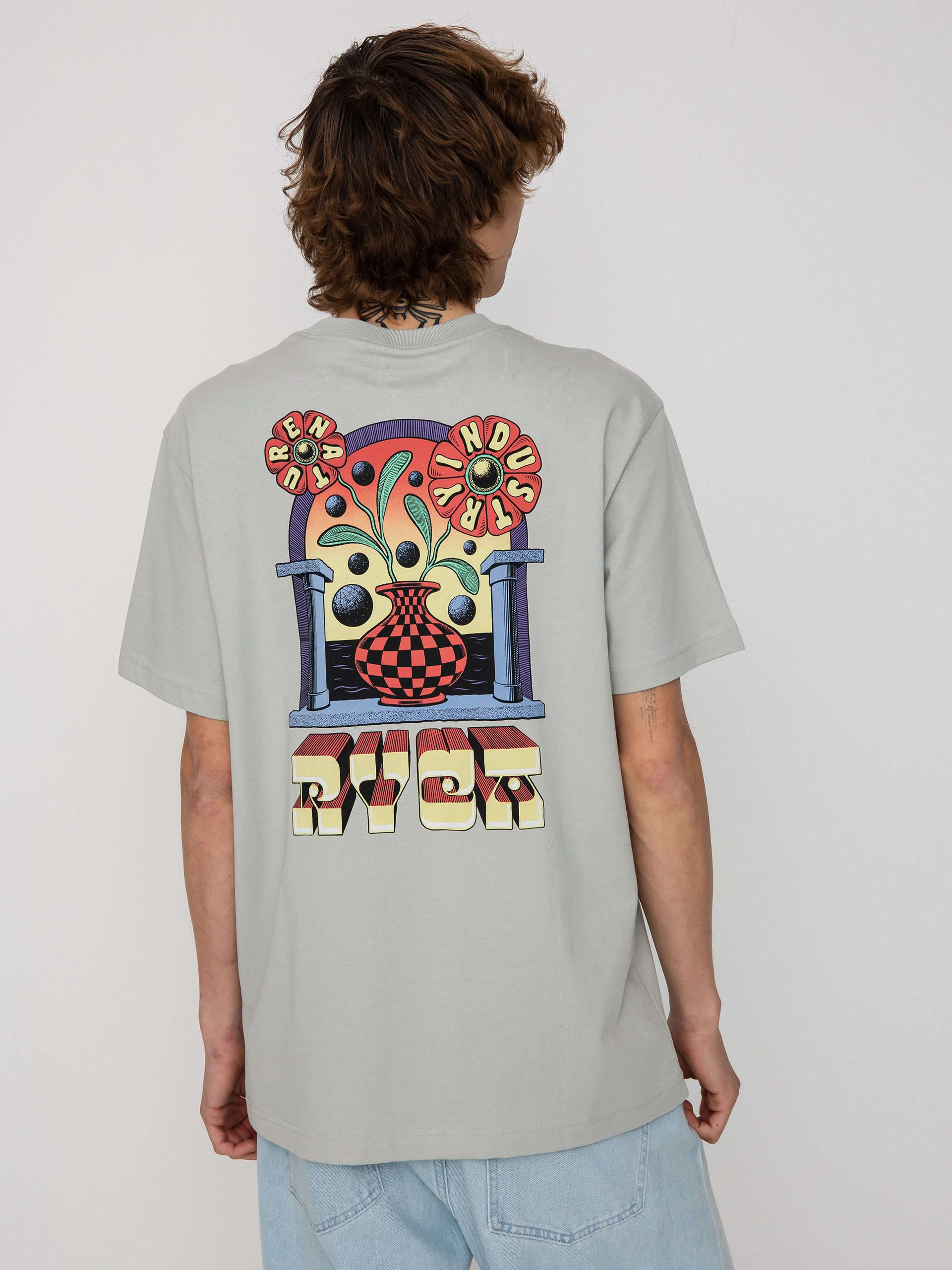 Tričko RVCA Portal (bright coral)