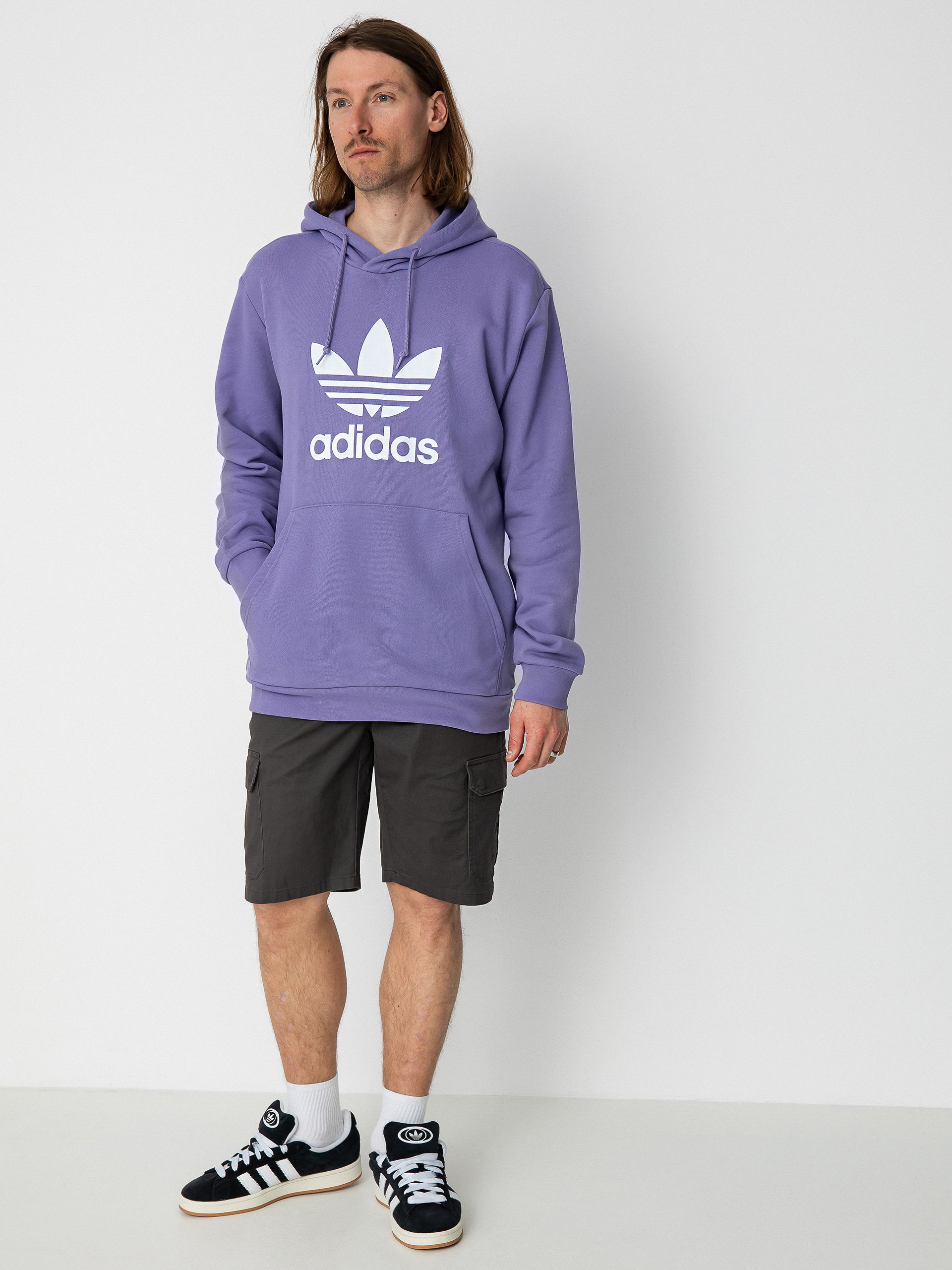 Mikina s kapucí adidas Originals Trefoil HD (maglil)