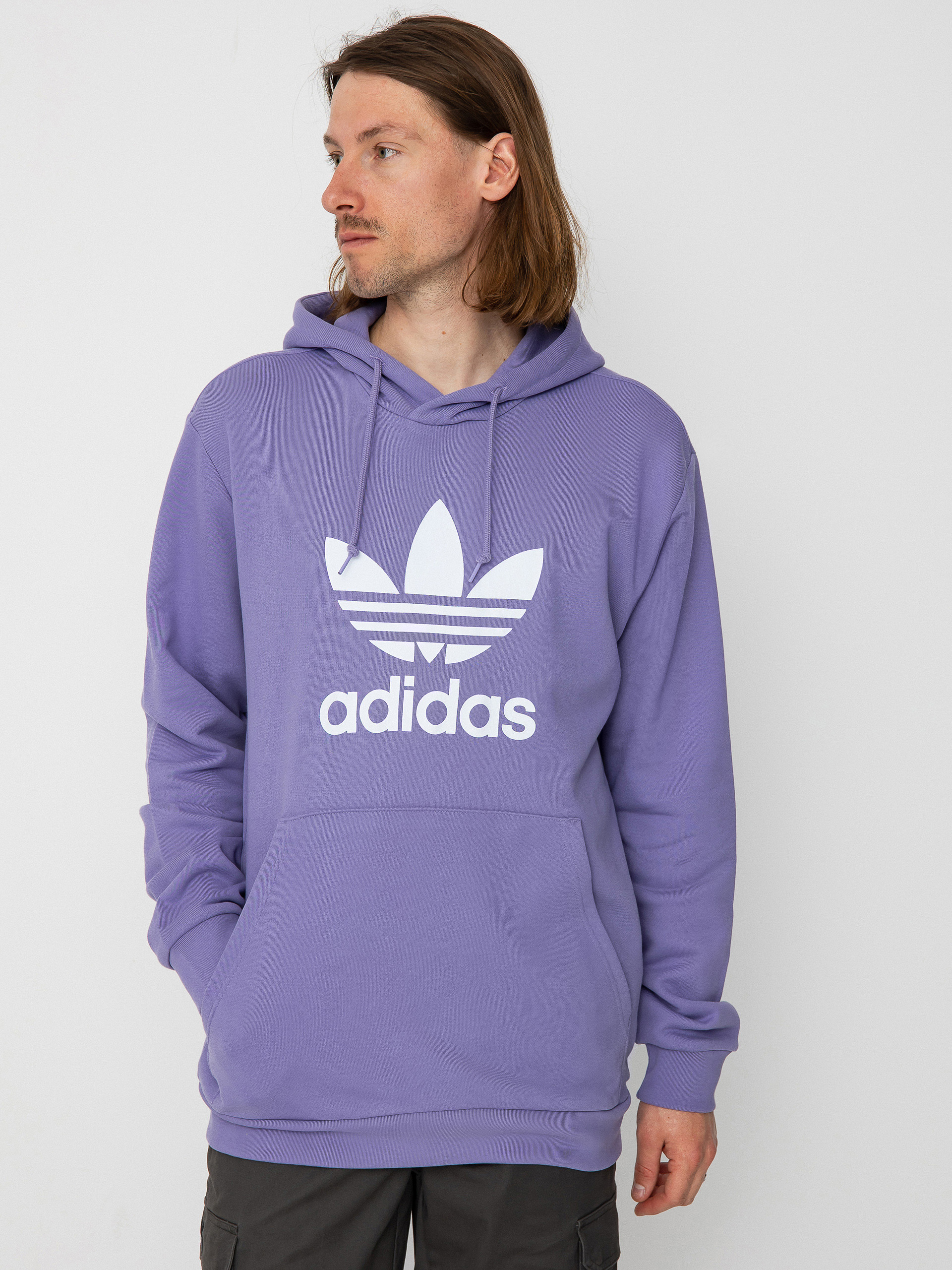 Mikina s kapucí adidas Originals Trefoil HD (maglil)