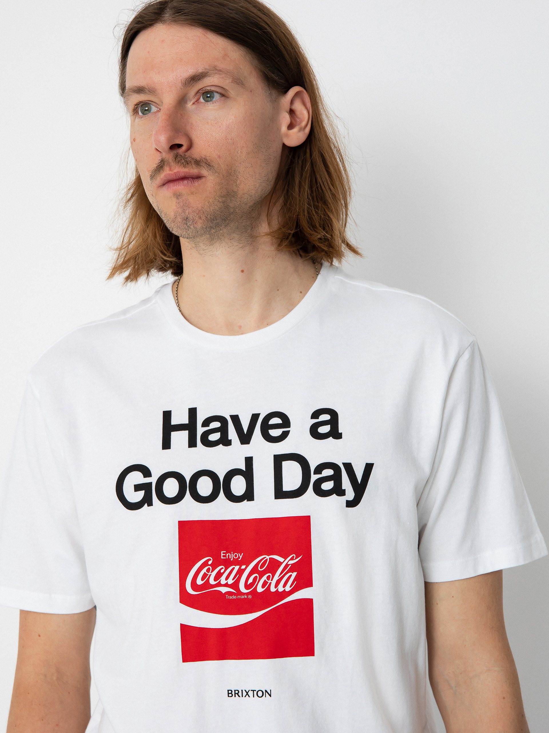 Tričko Brixton Coca-Cola Good Day (white)