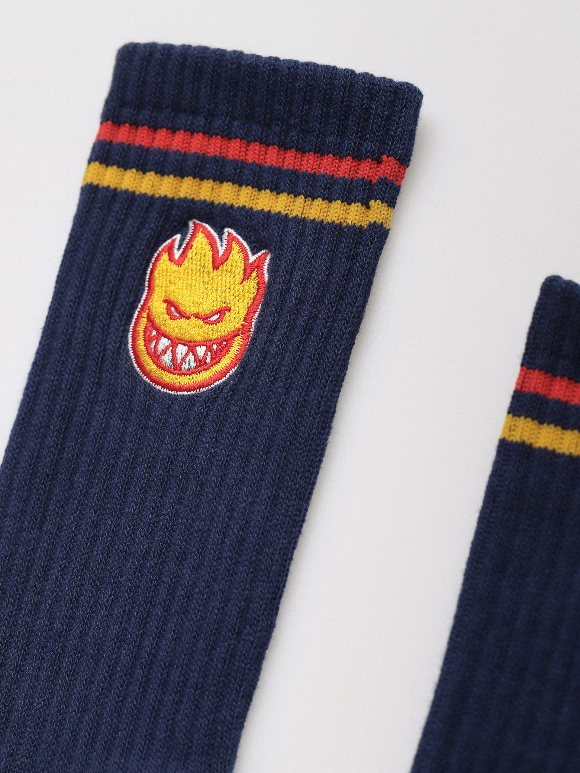 Ponožky Spitfire Bighead Fill Emb (navy/red/gold)