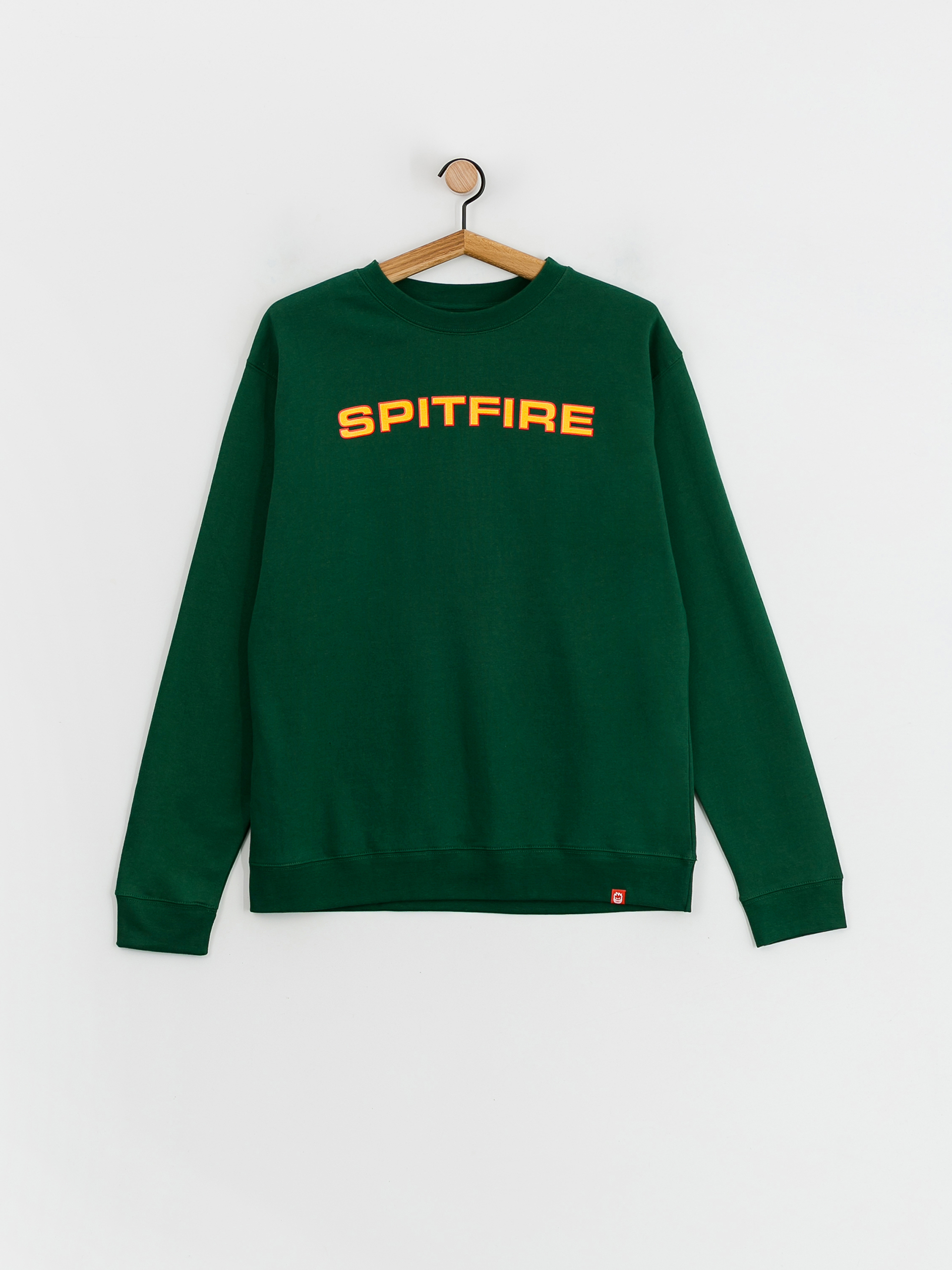 Mikina Spitfire Classic 87 (dark green w/red & gold print)