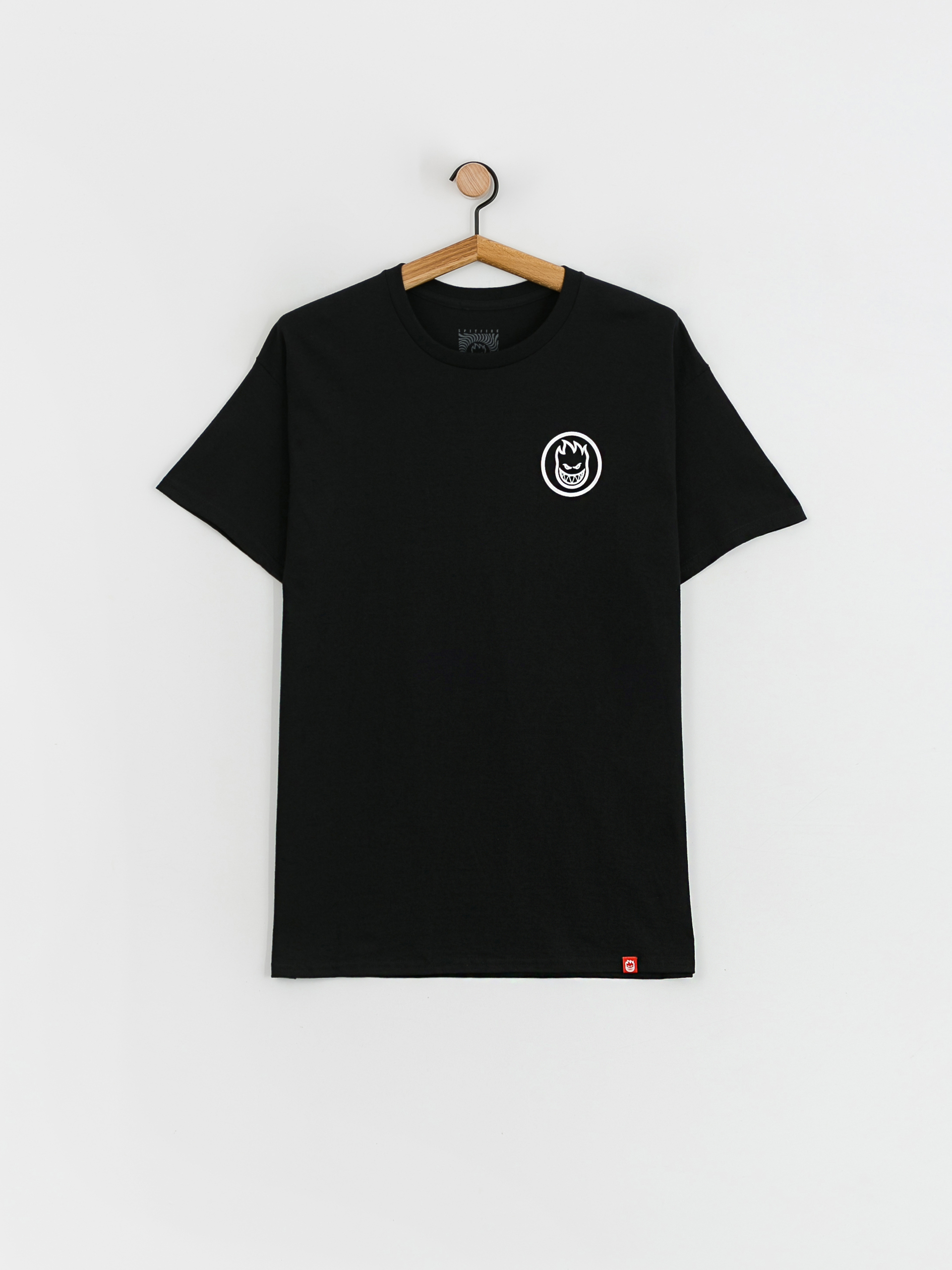 Tričko Spitfire Classic Swirl (black w/white prints)