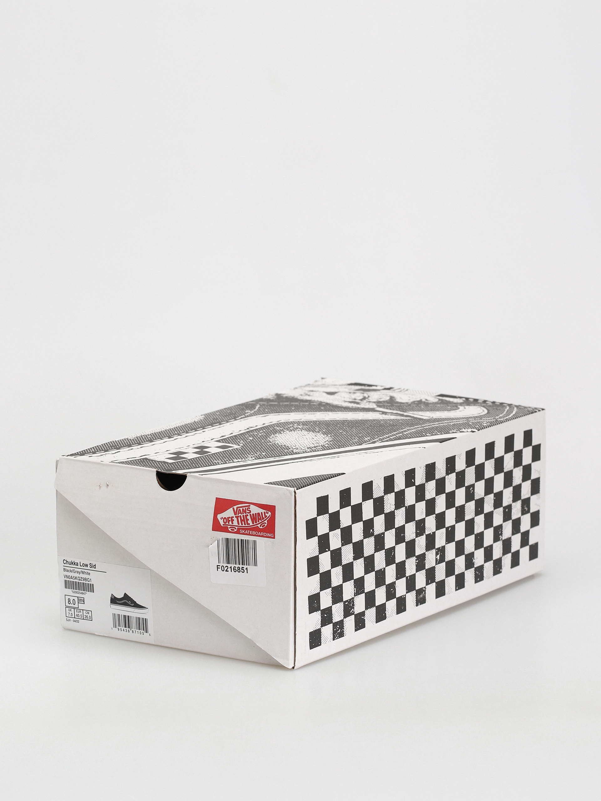 Boty Vans Chukka Low Sidestripe (black/gray/white)