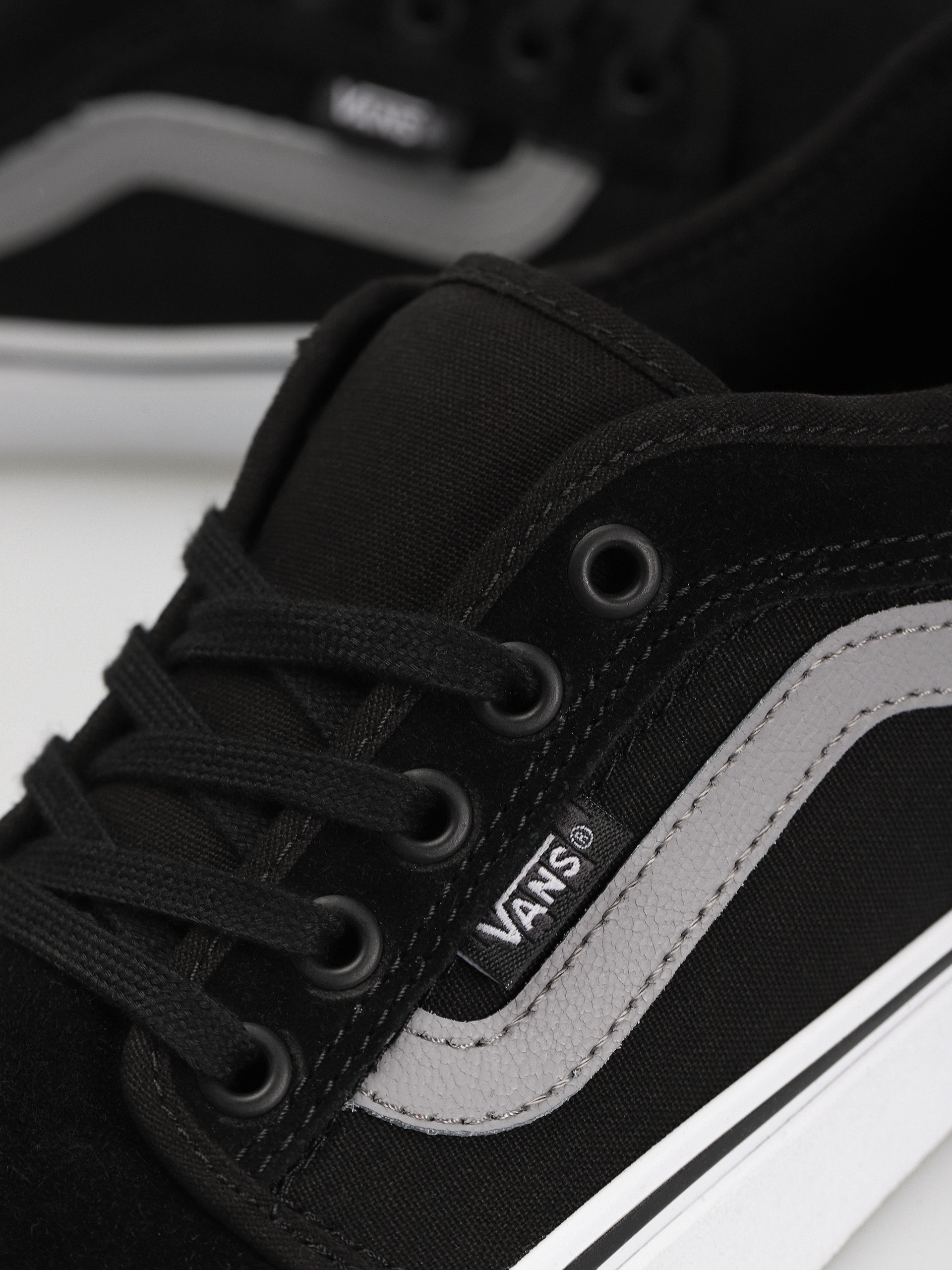 Boty Vans Chukka Low Sidestripe (black/gray/white)