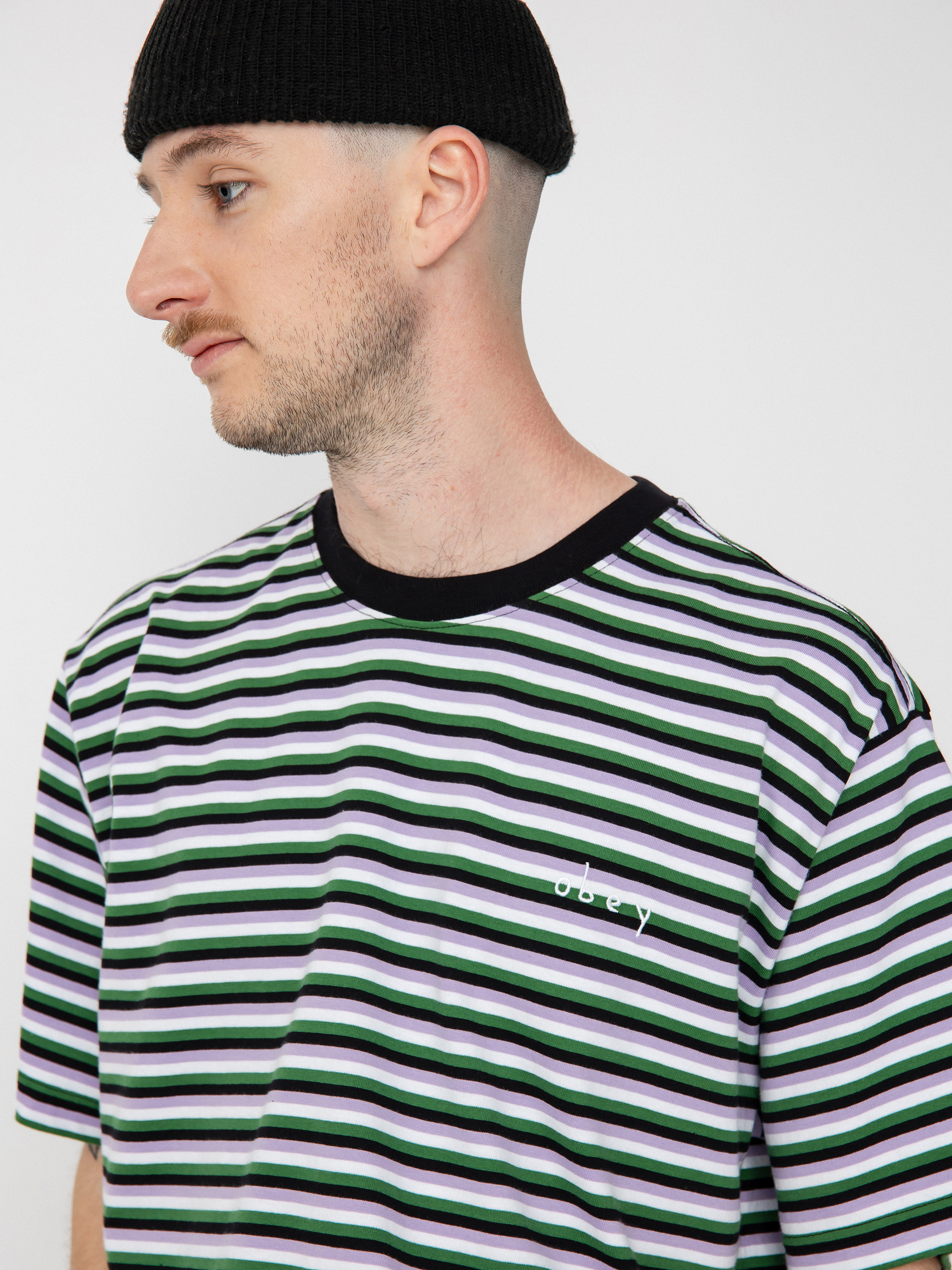 Tričko OBEY Tribute (black multi)