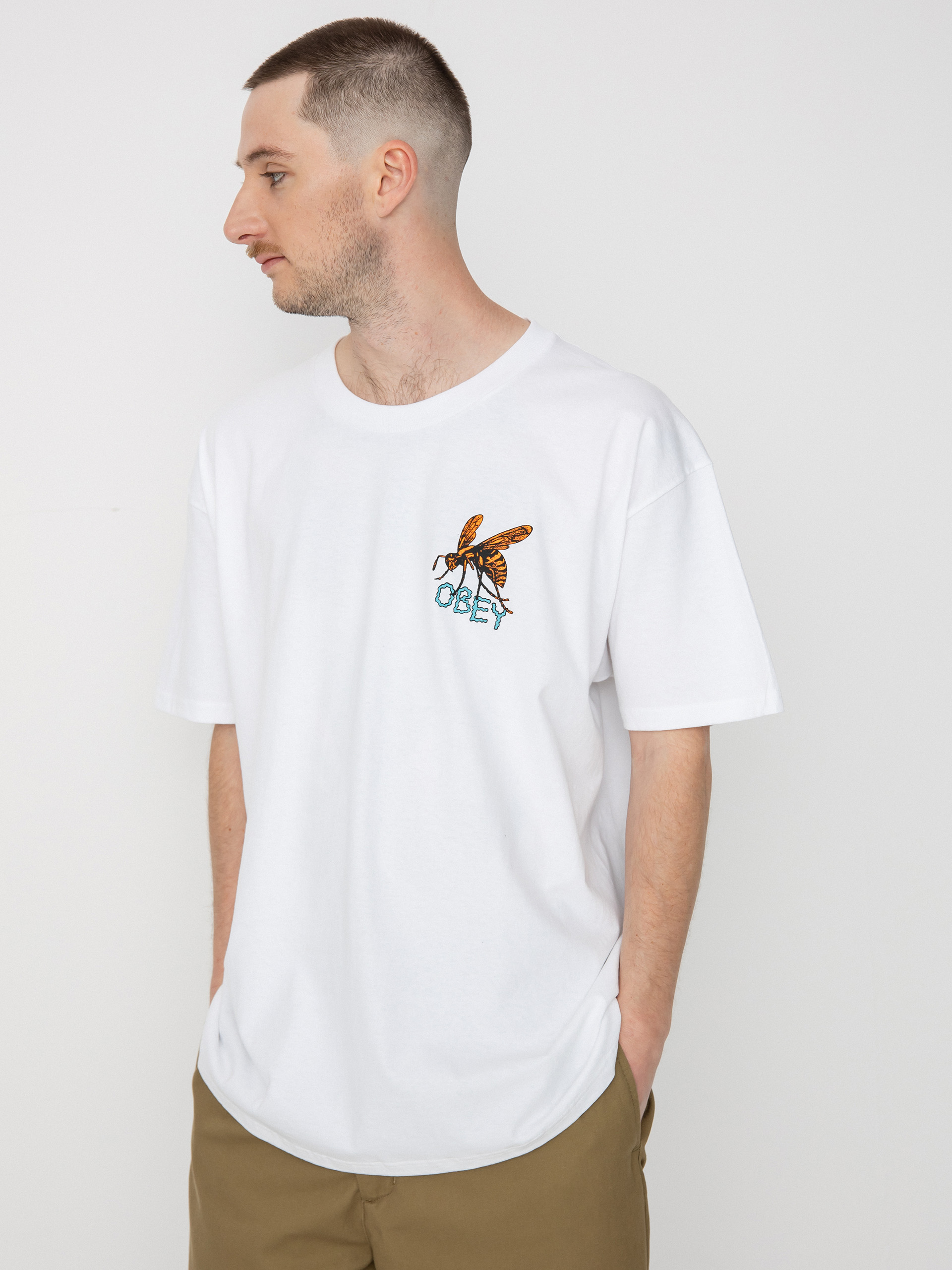 Tričko OBEY Honey Bee (white)