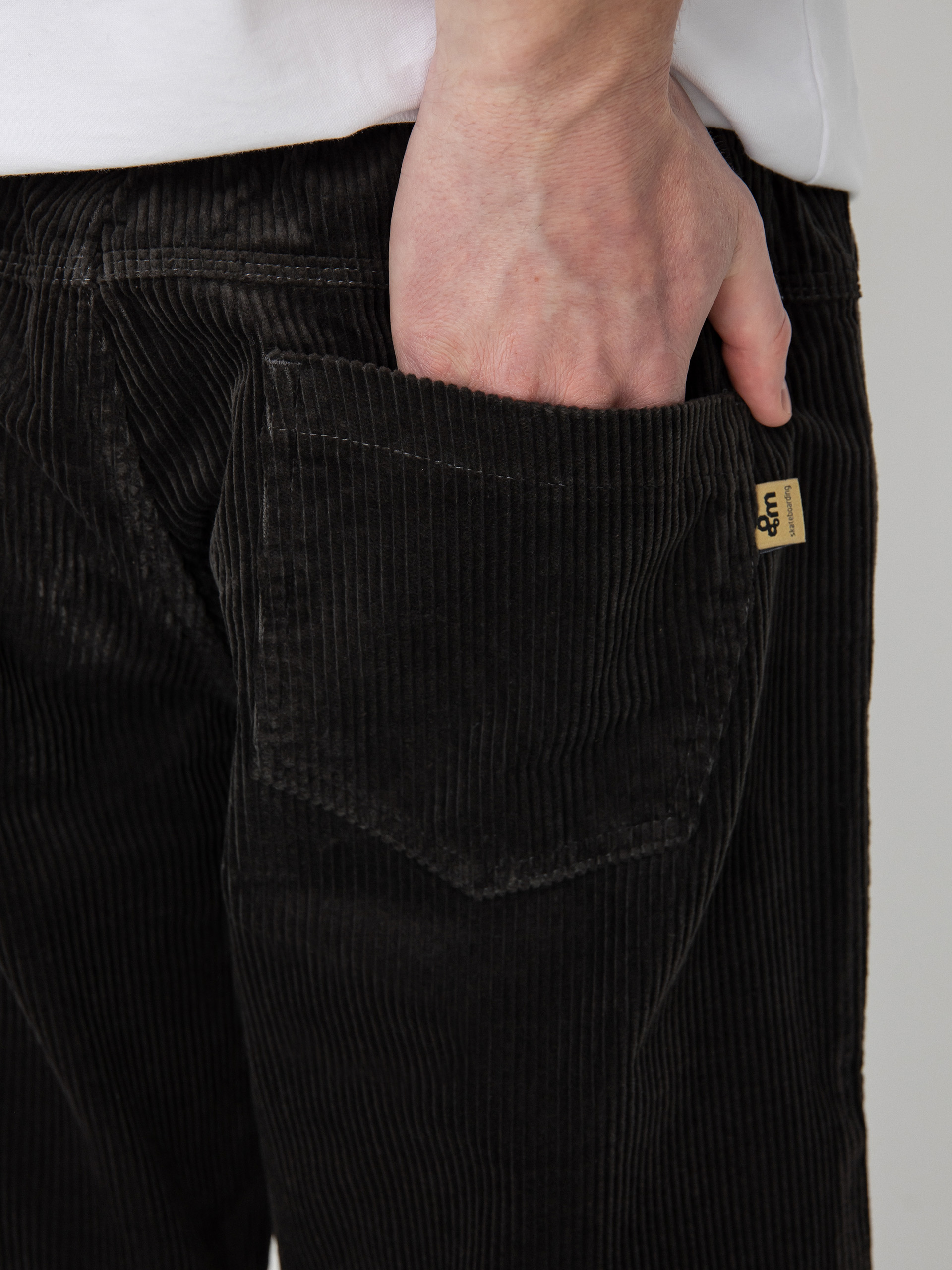 Kalhoty Malita Cord Log Elastic (graphite)