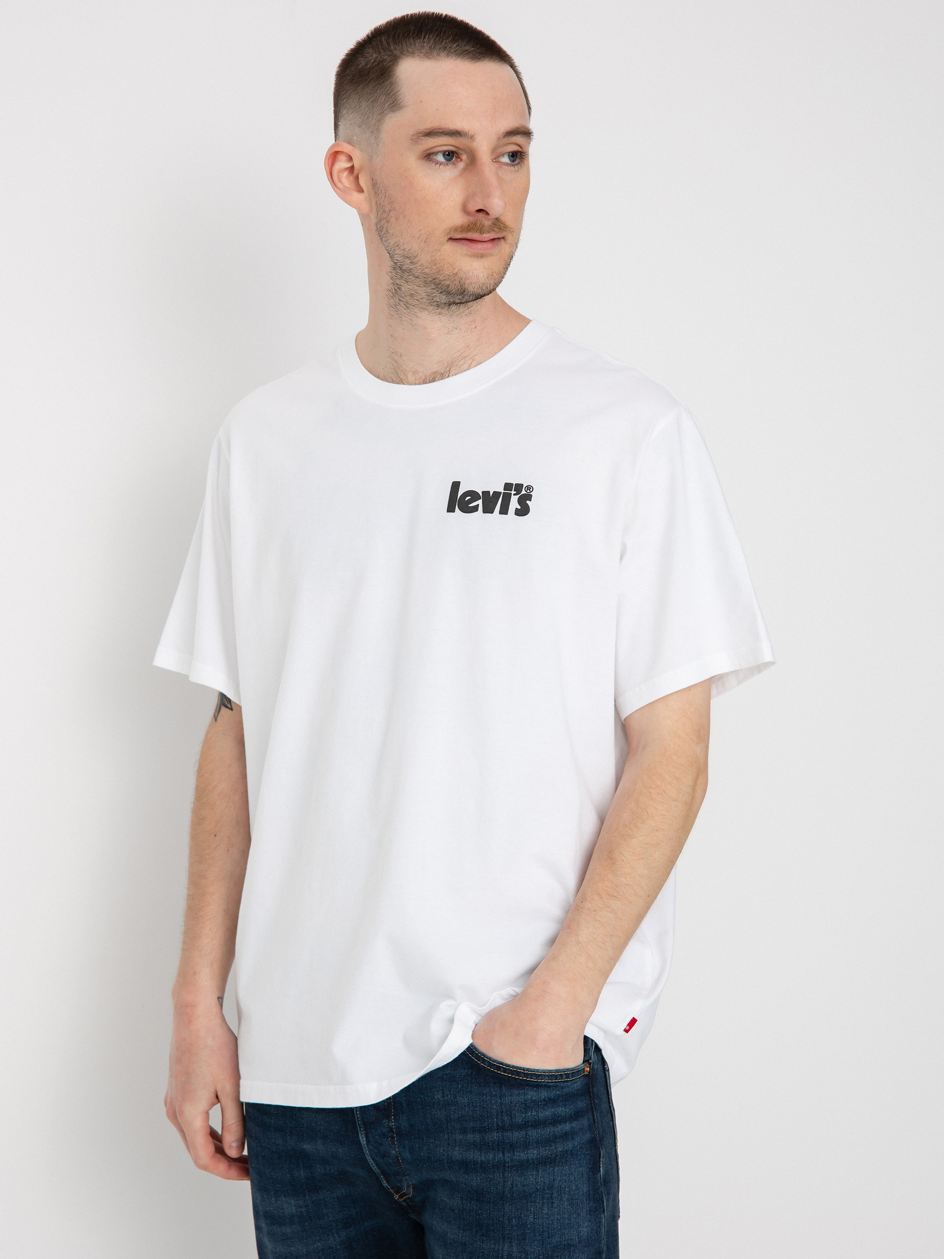 Tričko Levi's® Relaxed Fit Poster (white graphic)