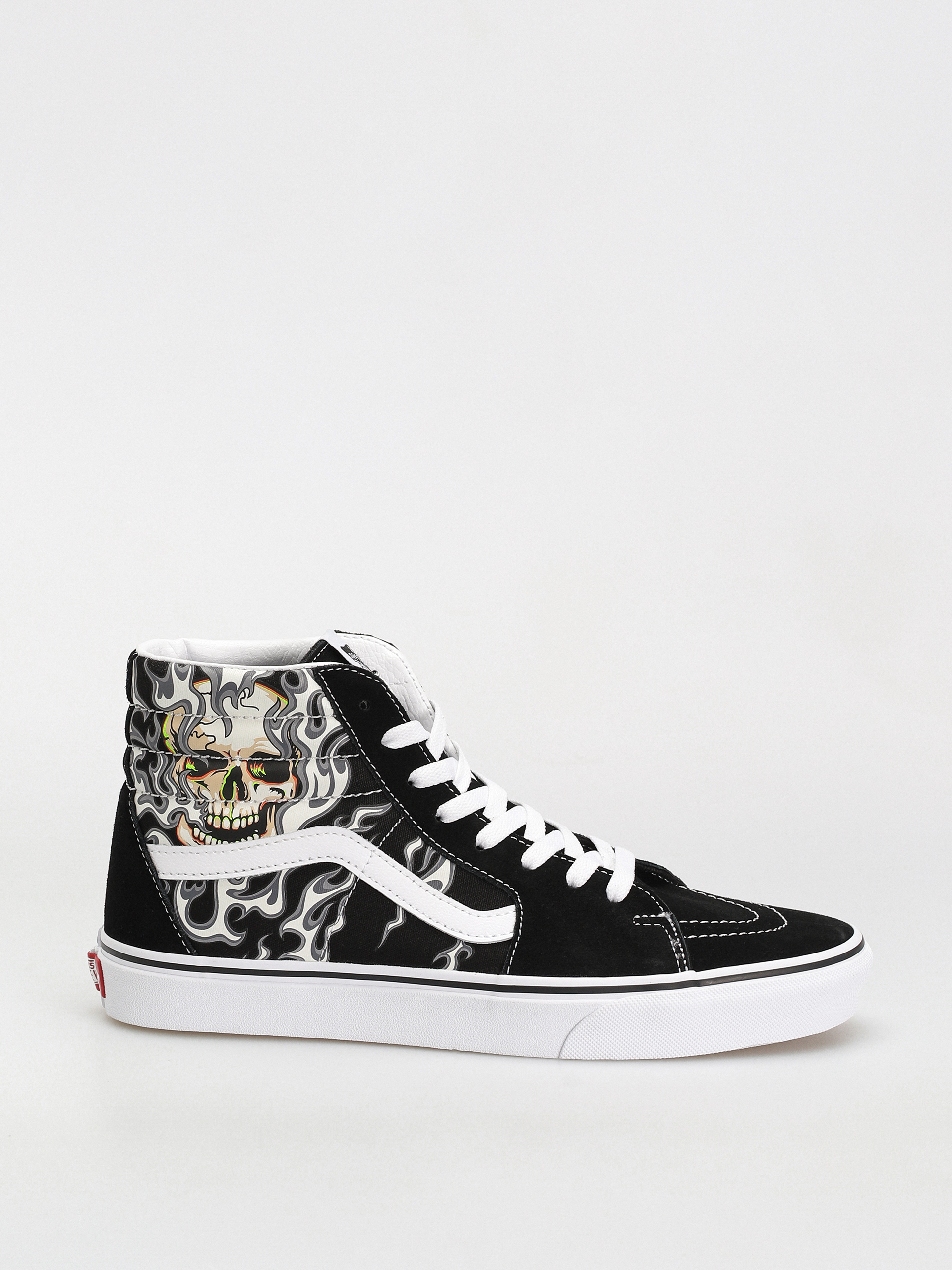 Boty Vans Sk8 Hi (flame skull black/true white)