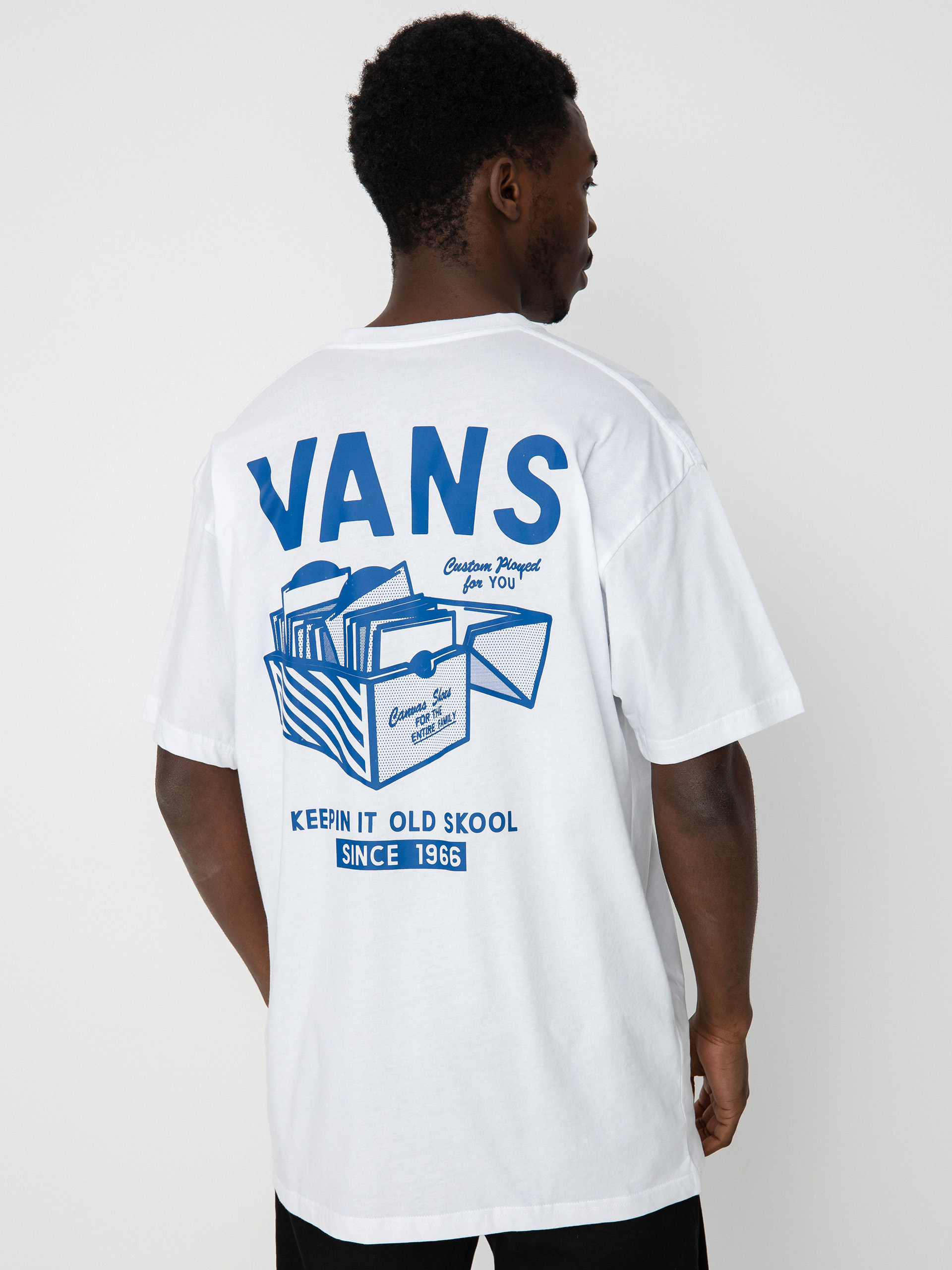 Tričko Vans Record Label (white)