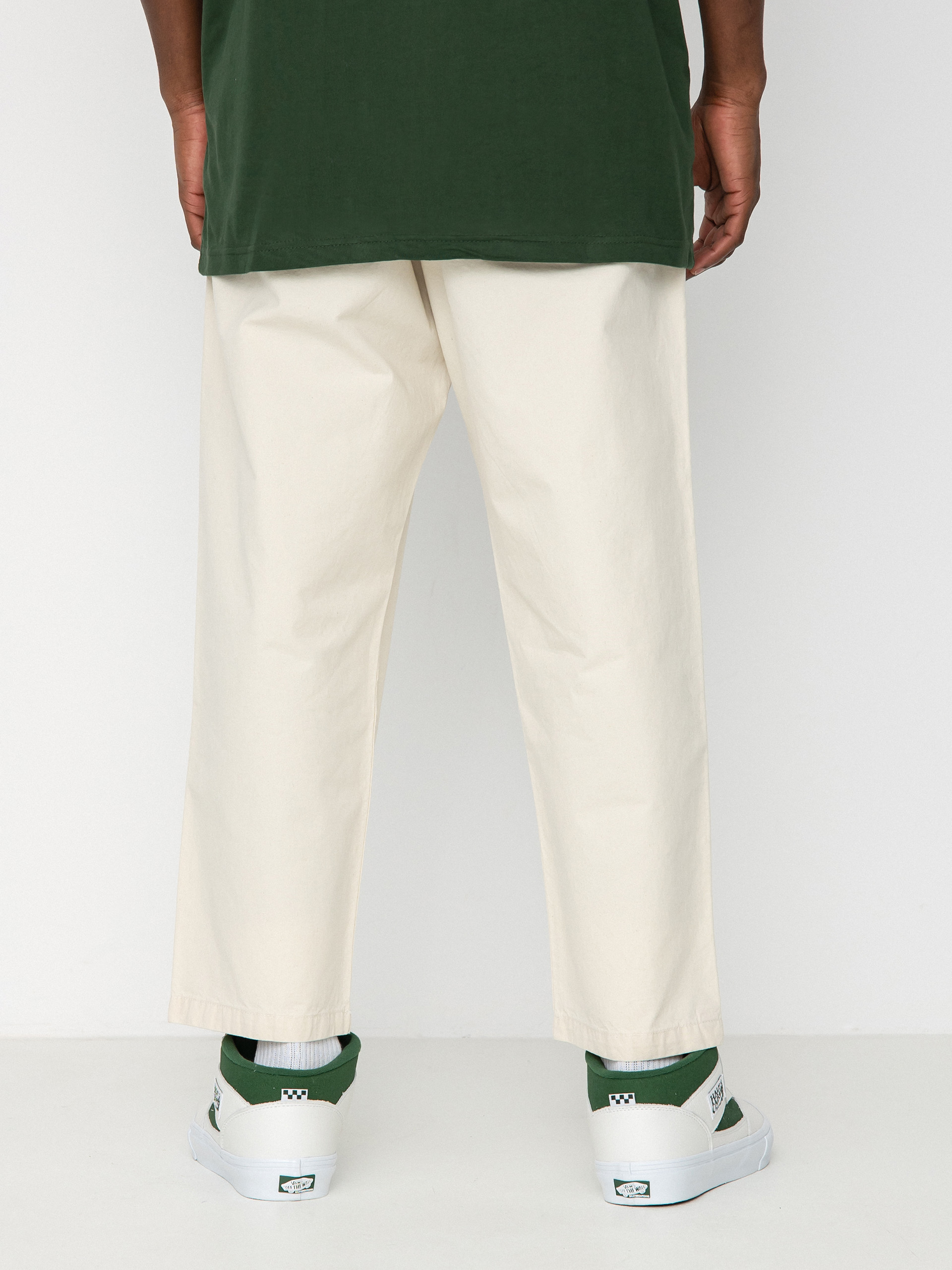 Kalhoty Vans Range Loose Cropped Elastic Waist (natural cotton)