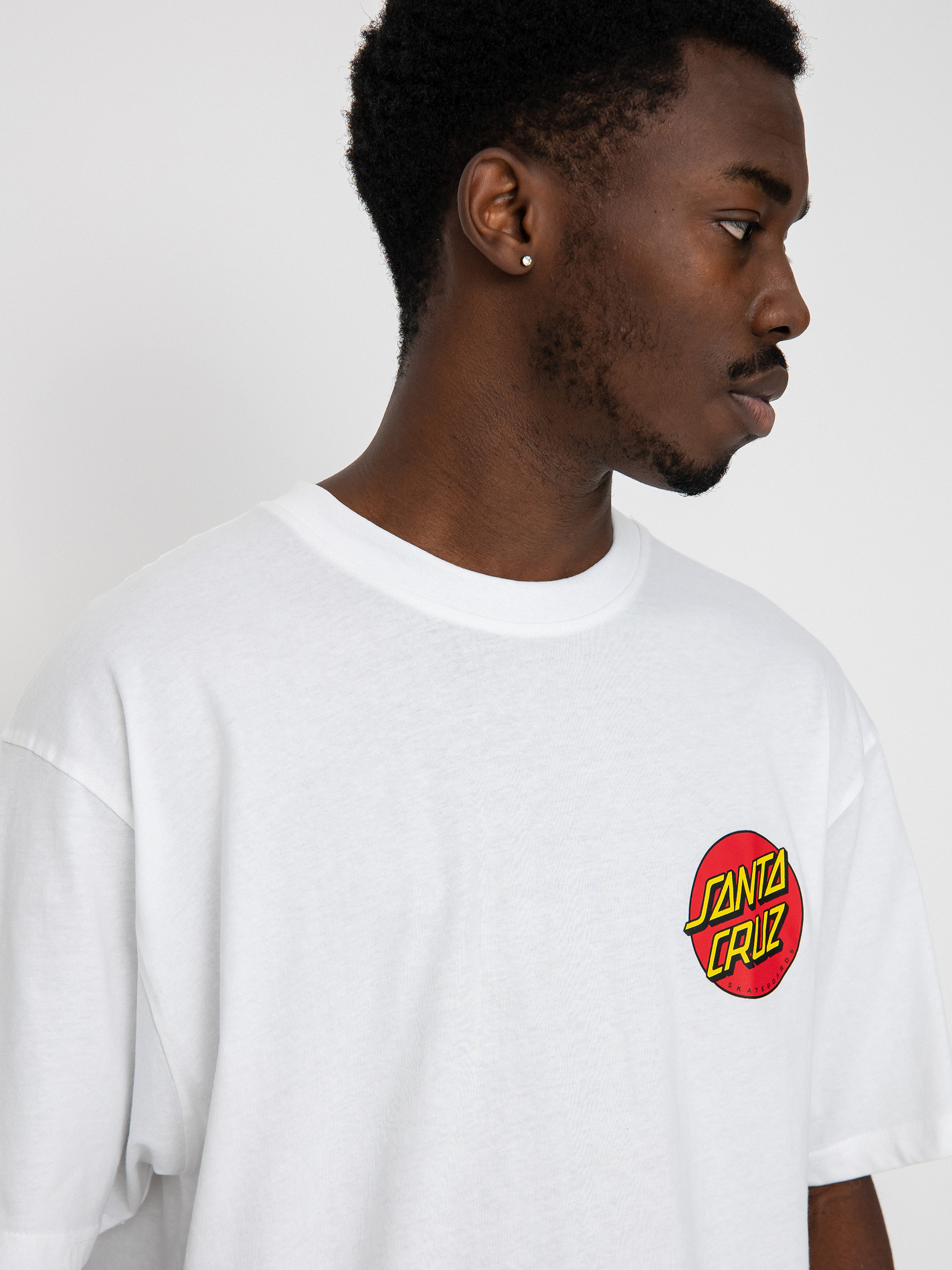 Tričko Santa Cruz Classic Dot Chest (white)