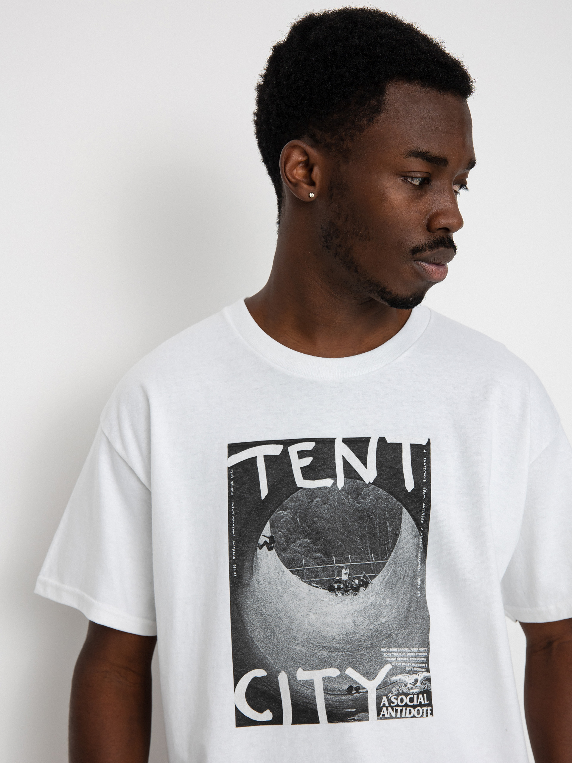 Tričko Antihero Tent City (white w/photo print)