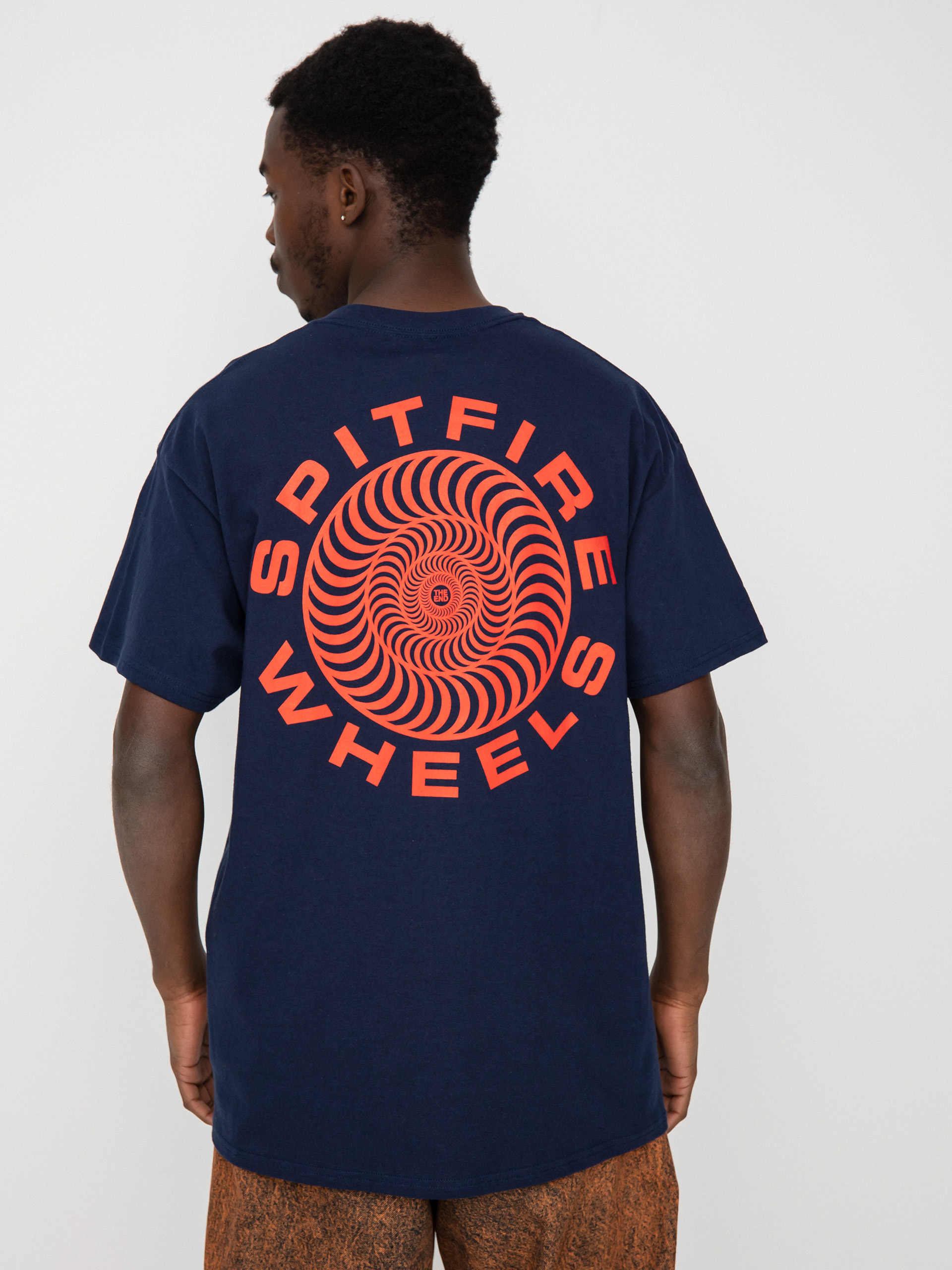 Tričko Spitfire Classic 87 Swirl (navy w/red prints)