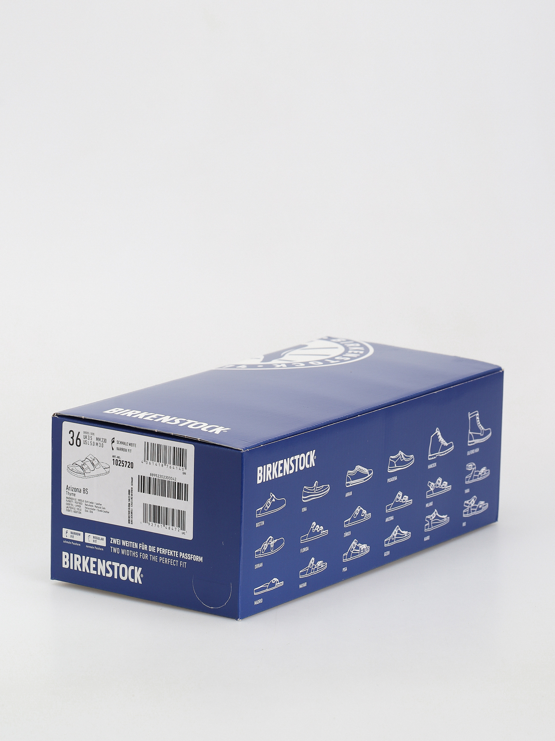 Plážovky Birkenstock Arizona Suede Leather Narrow Wmn (thyme)