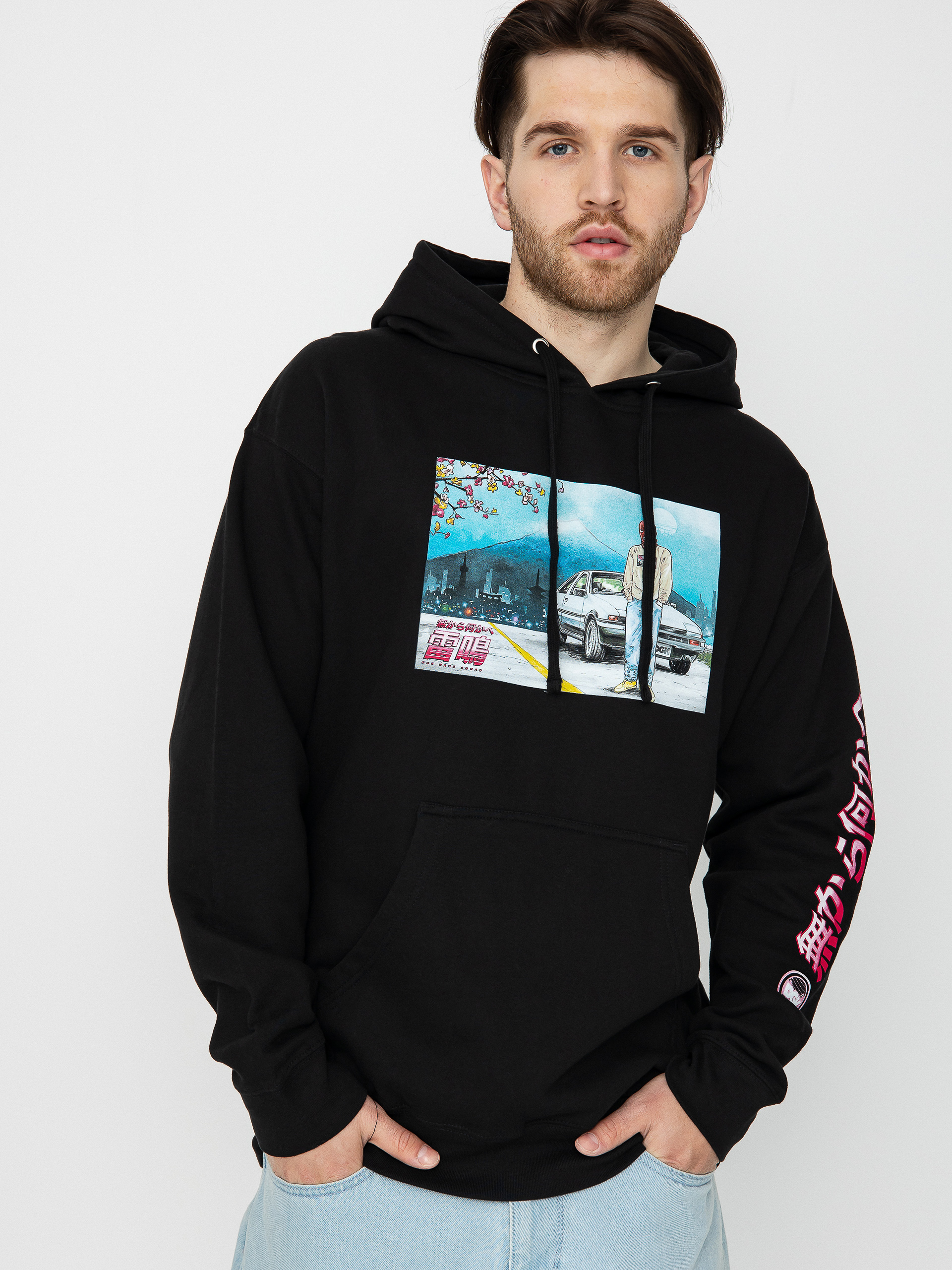 Mikina s kapucí DGK Hachi Roku HD (black)