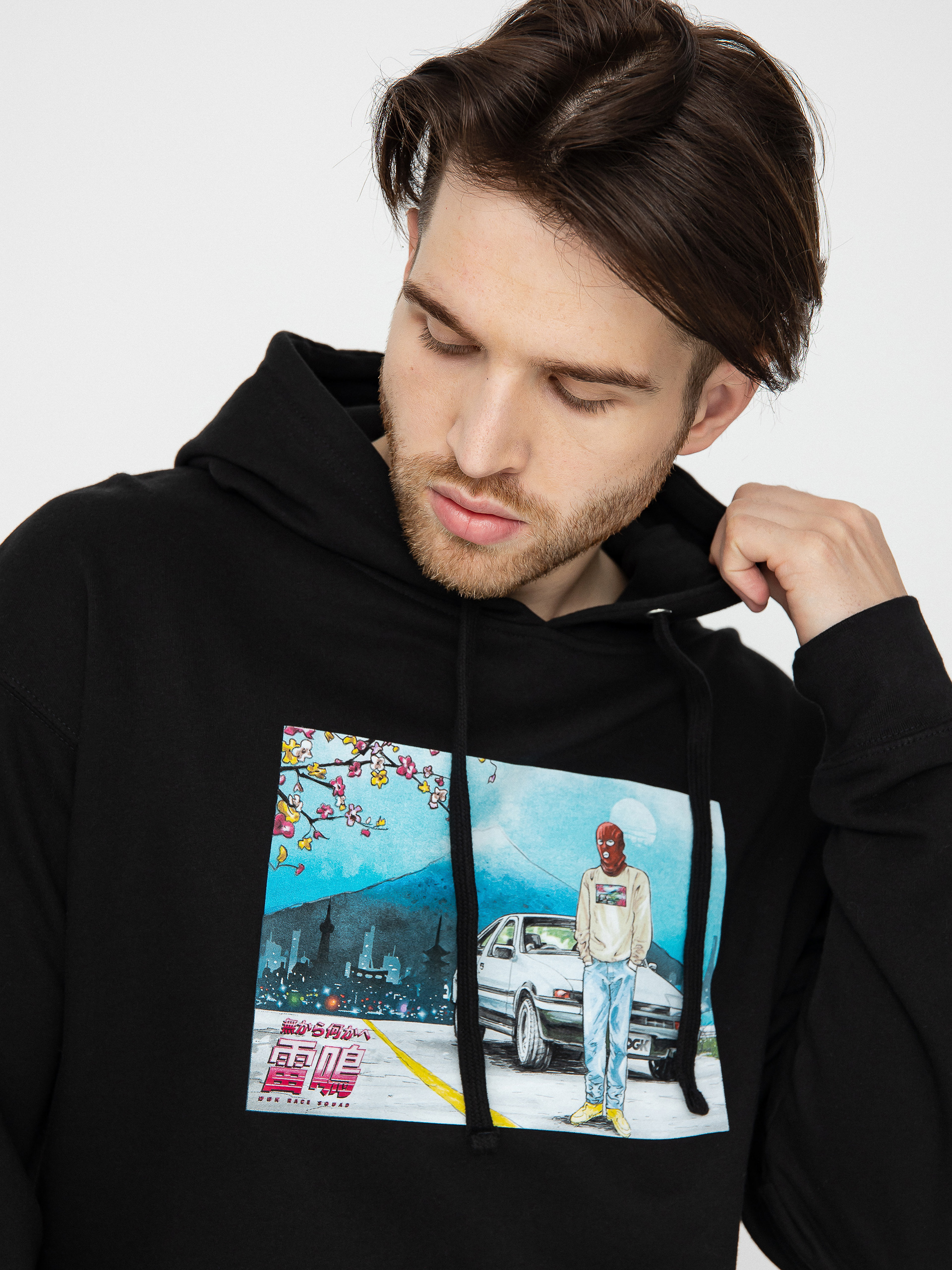 Mikina s kapucí DGK Hachi Roku HD (black)