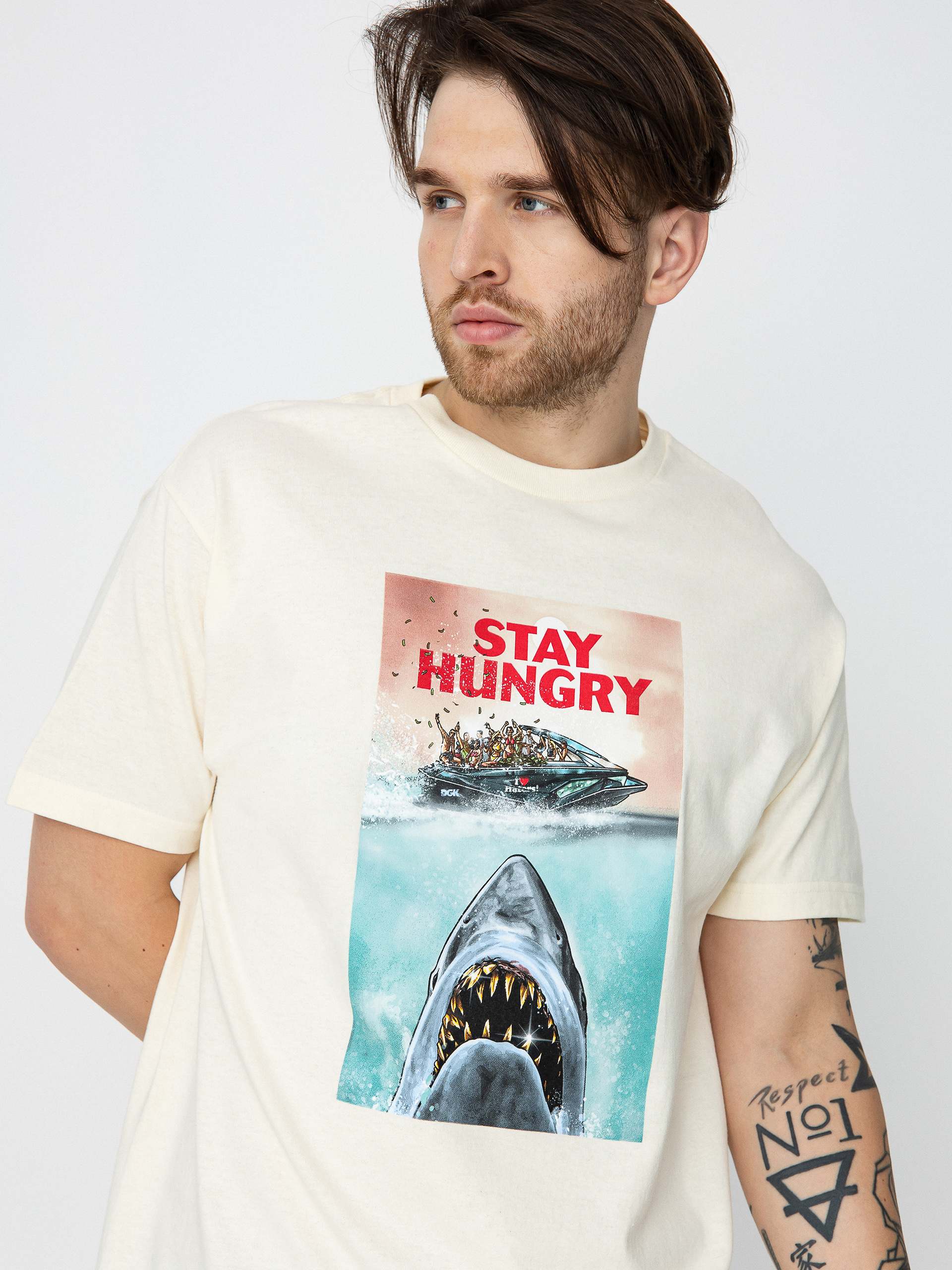Tričko DGK Predator (cream)