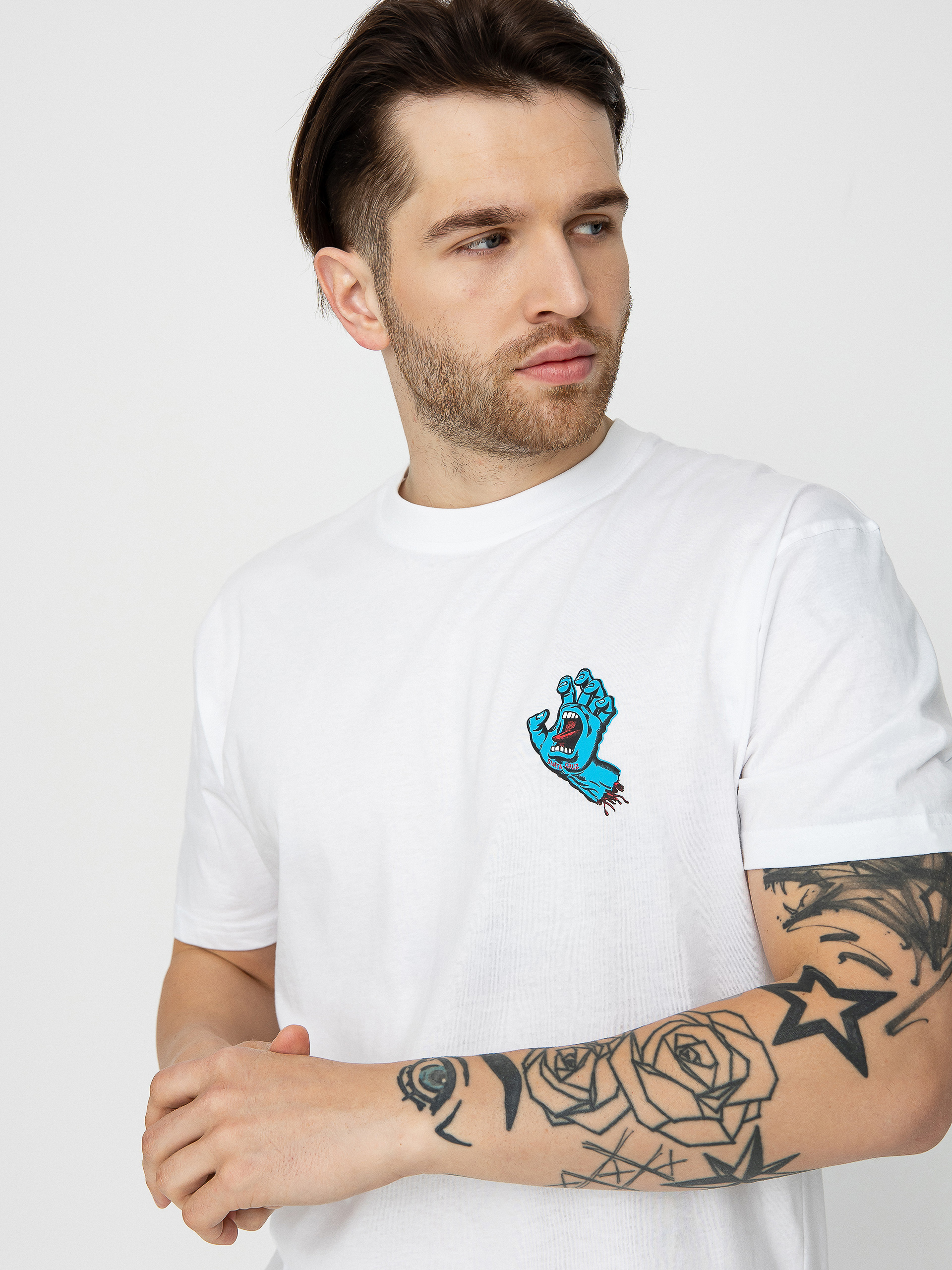 Tričko Santa Cruz Screaming Hand Chest (white)