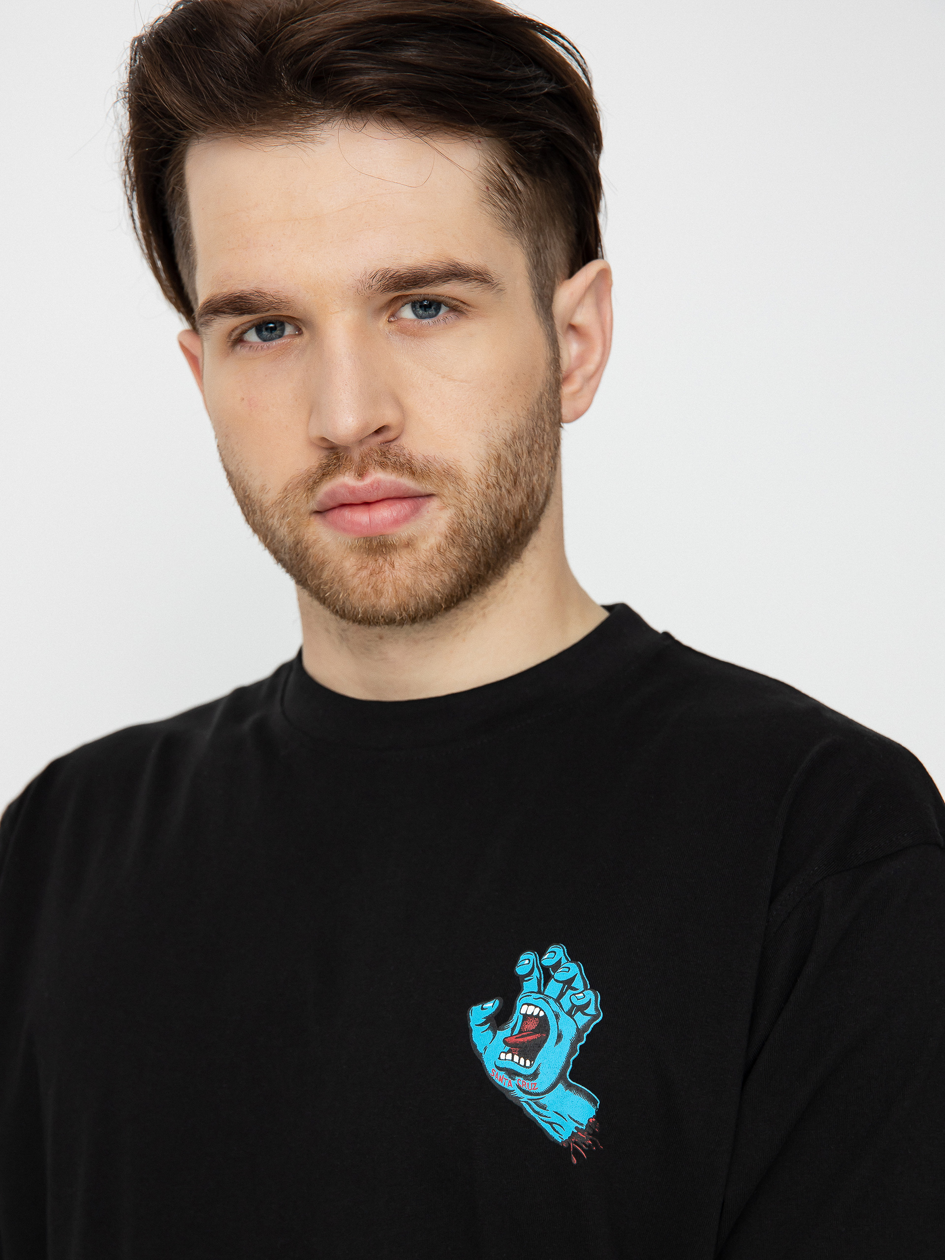 Tričko Santa Cruz Screaming Hand Chest (black)