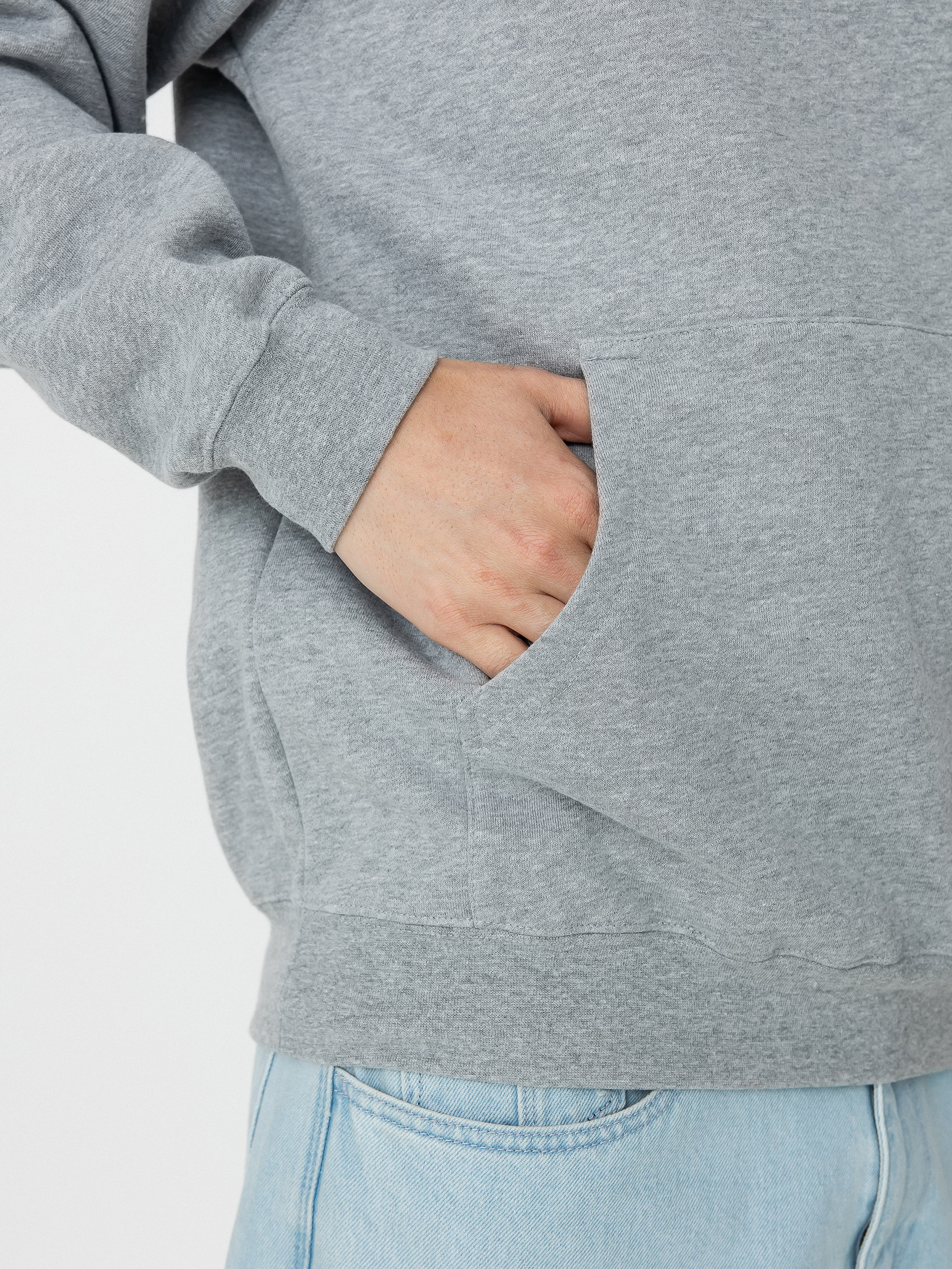 Mikina s kapucí Antihero Diy Eagle HD (heather grey w/black prints)