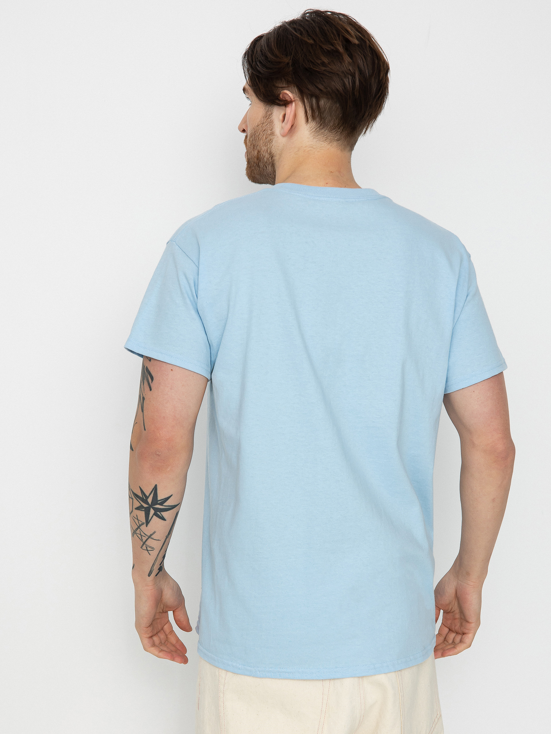 Tričko Antihero Lil Pigeon (light blue w/multi color print)