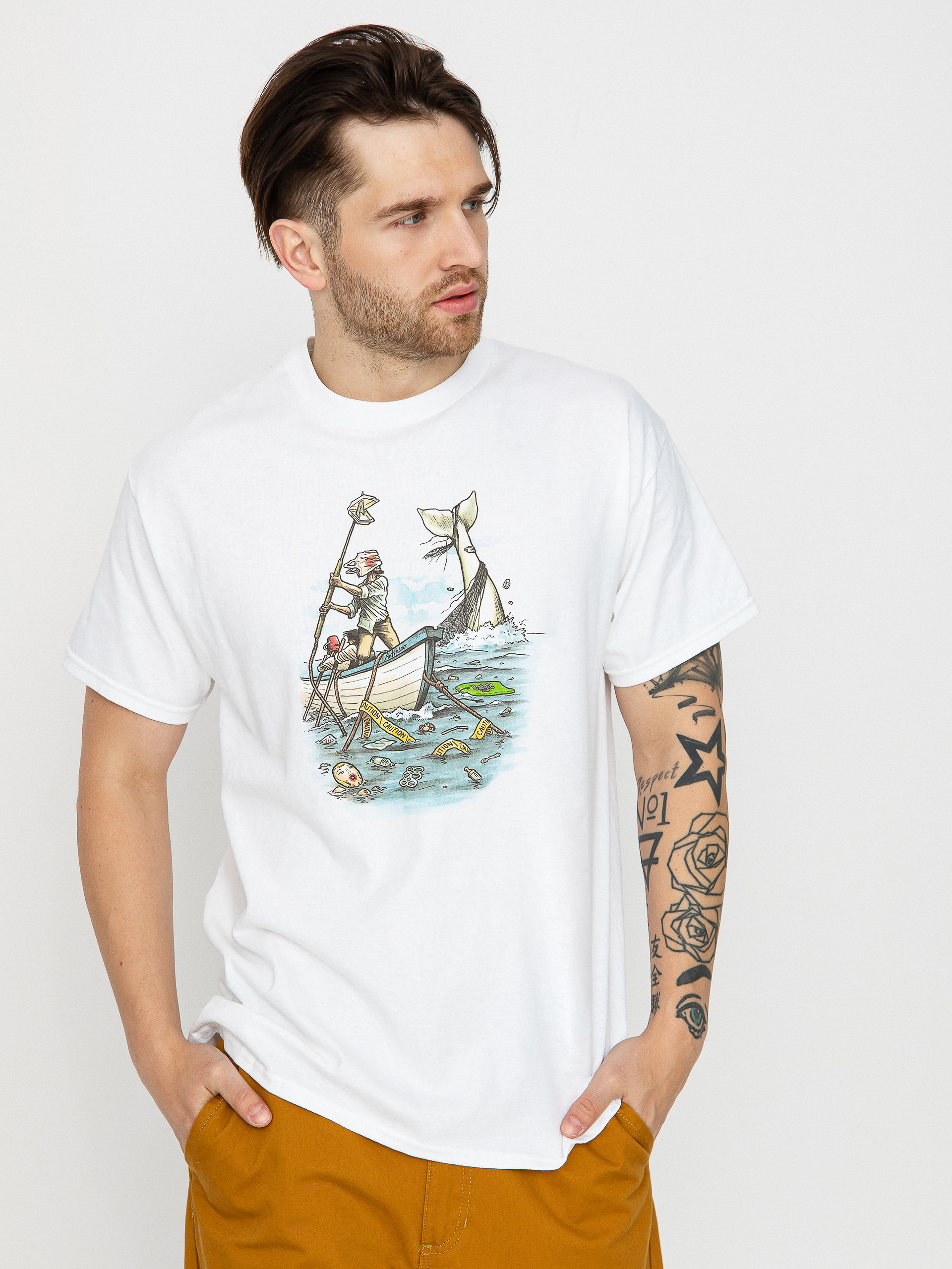 Tričko Antihero Plastics (white w/multi color print)