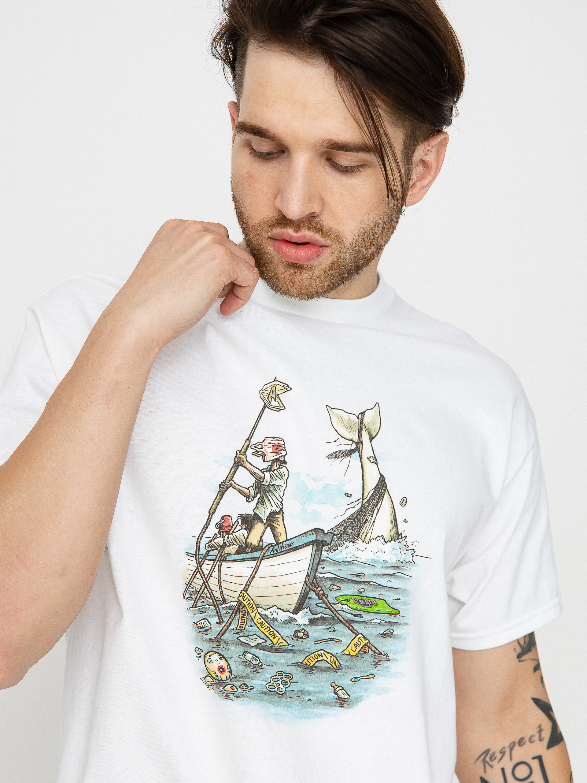 Tričko Antihero Plastics (white w/multi color print)